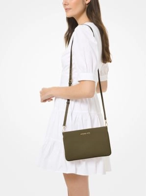Jet Set Large Pebbled Leather Crossbody Bag
