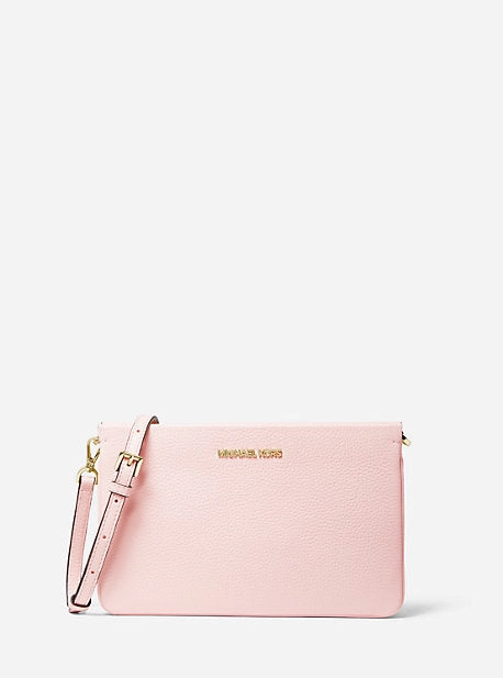 Jet Set Large Pebbled Leather Crossbody Bag