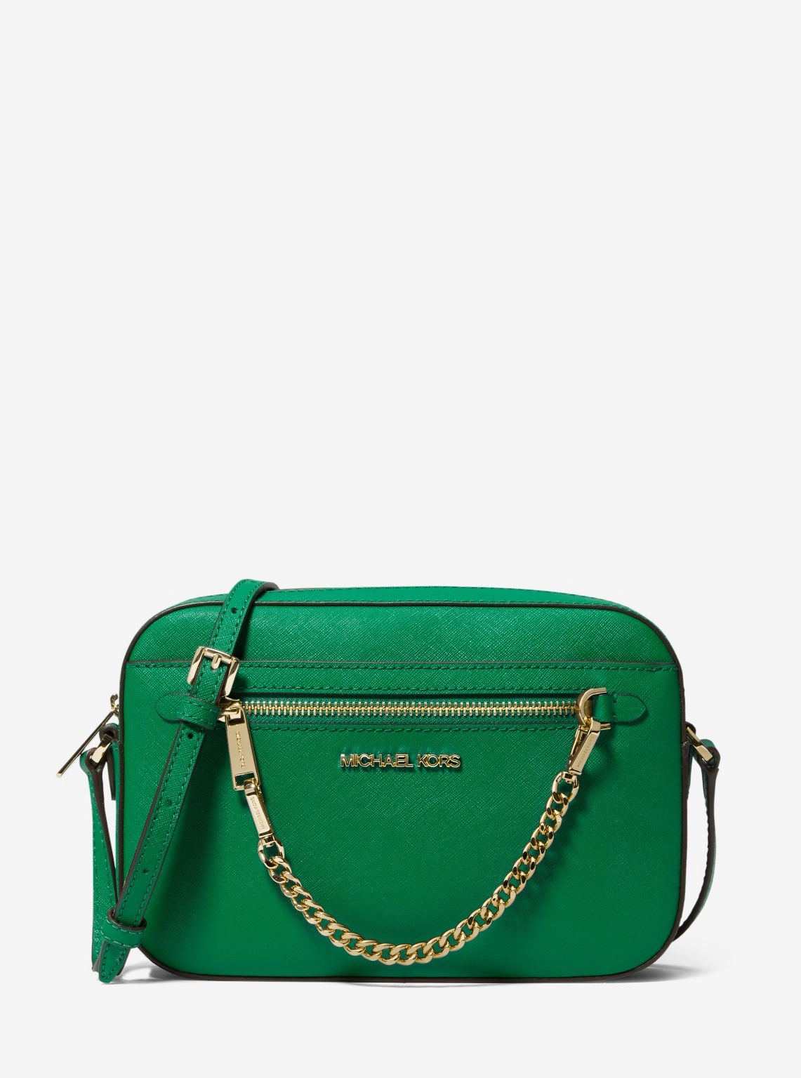 Jet Set Large Saffiano Leather Crossbody Bag
