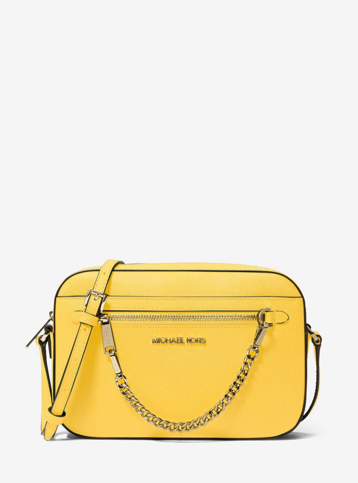 Jet Set Large Saffiano Leather Crossbody Bag