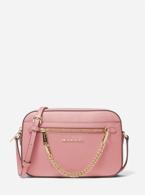 Jet Set Large Saffiano Leather Crossbody Bag