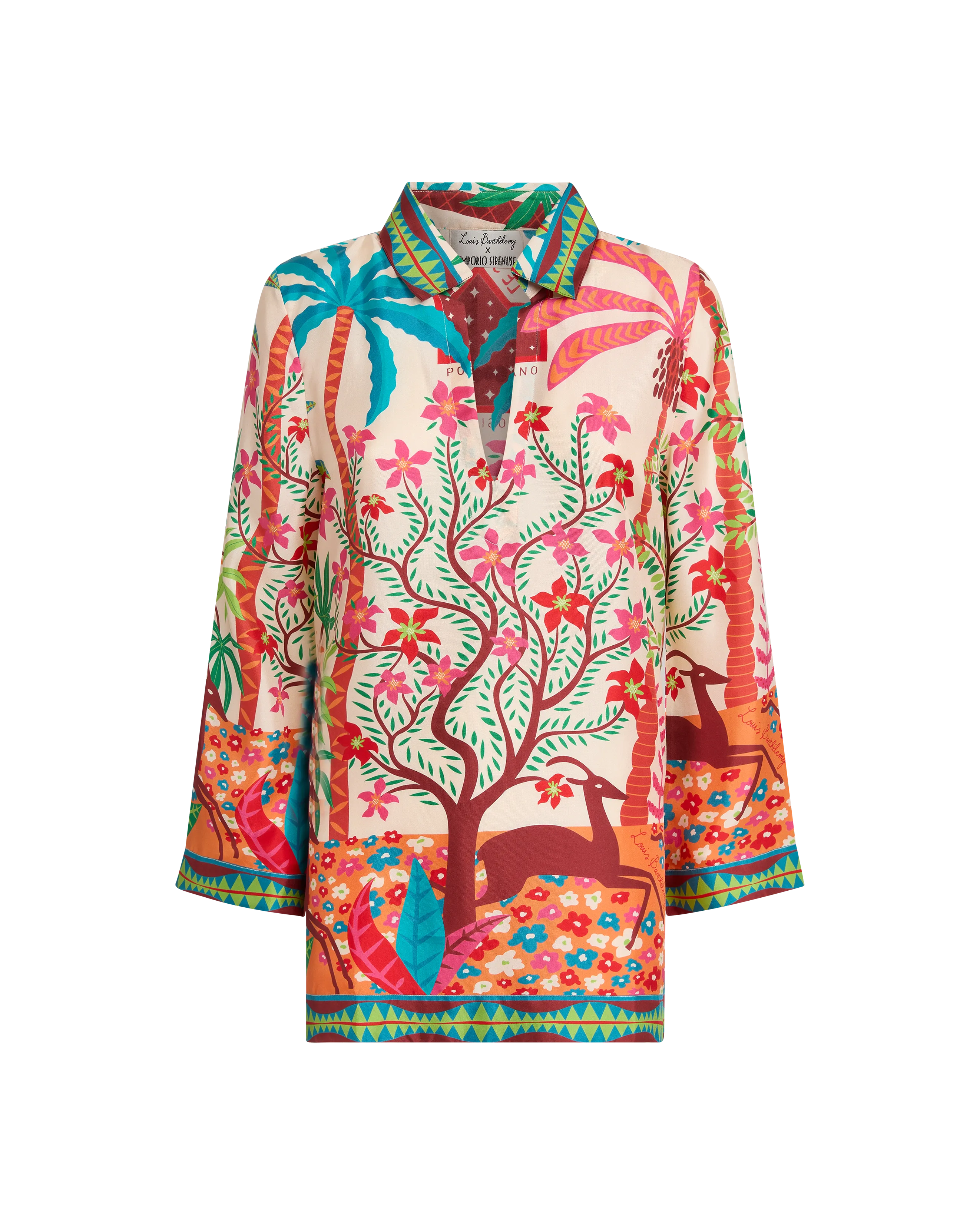 Jia Tunic in Louis Barth??lemy Print