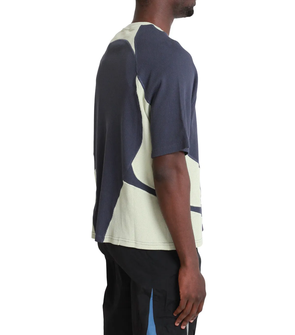 _J.L - A.L_ Waffle Facet Short Sleeve Green Slate