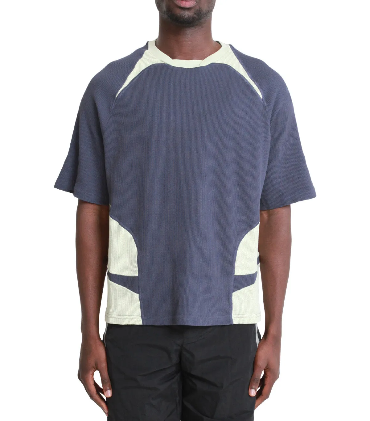 _J.L - A.L_ Waffle Facet Short Sleeve Green Slate