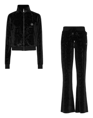 Jogging Set Top/Trousers Strass Monogram