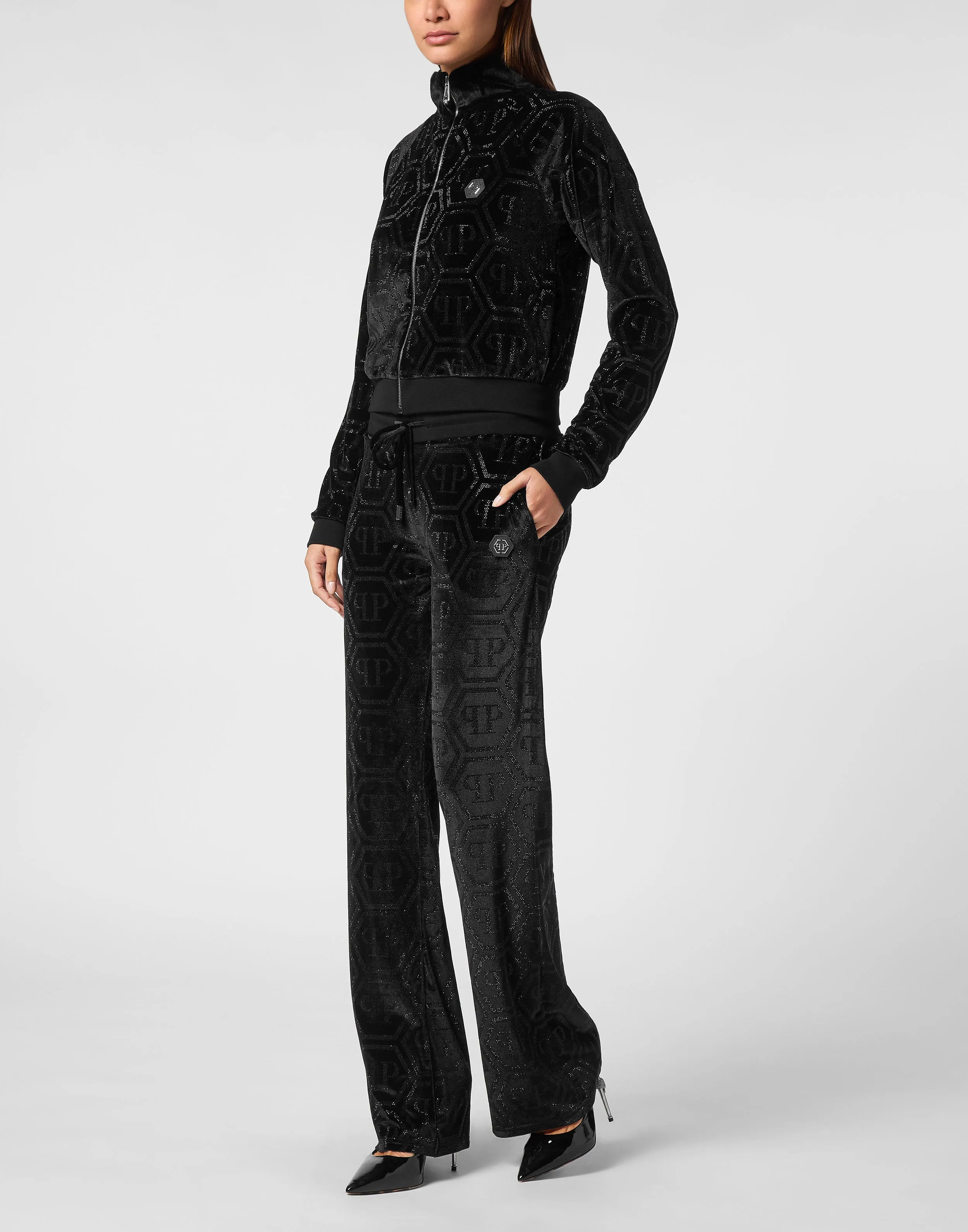 Jogging Set Top/Trousers Strass Monogram