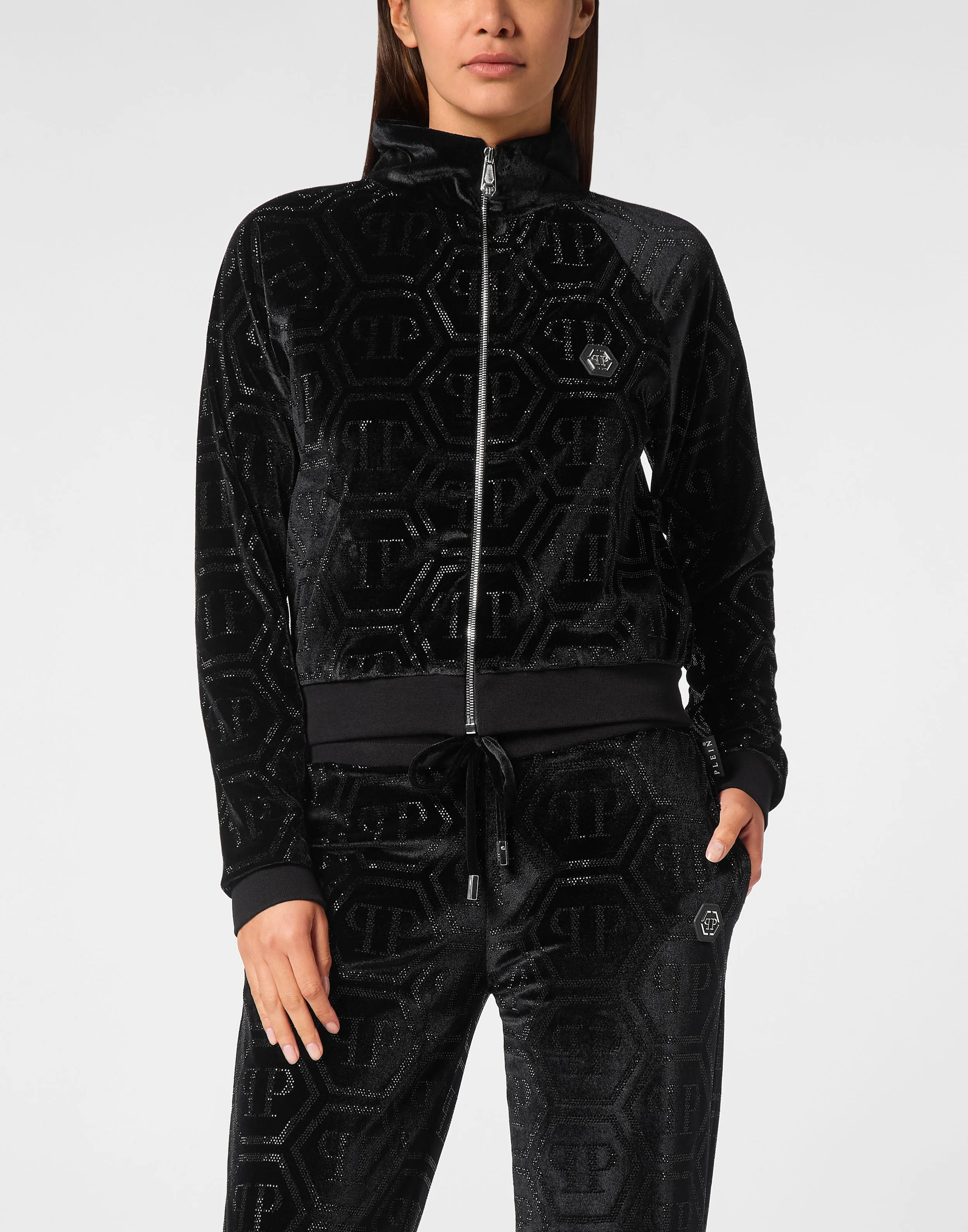 Jogging Set Top/Trousers Strass Monogram