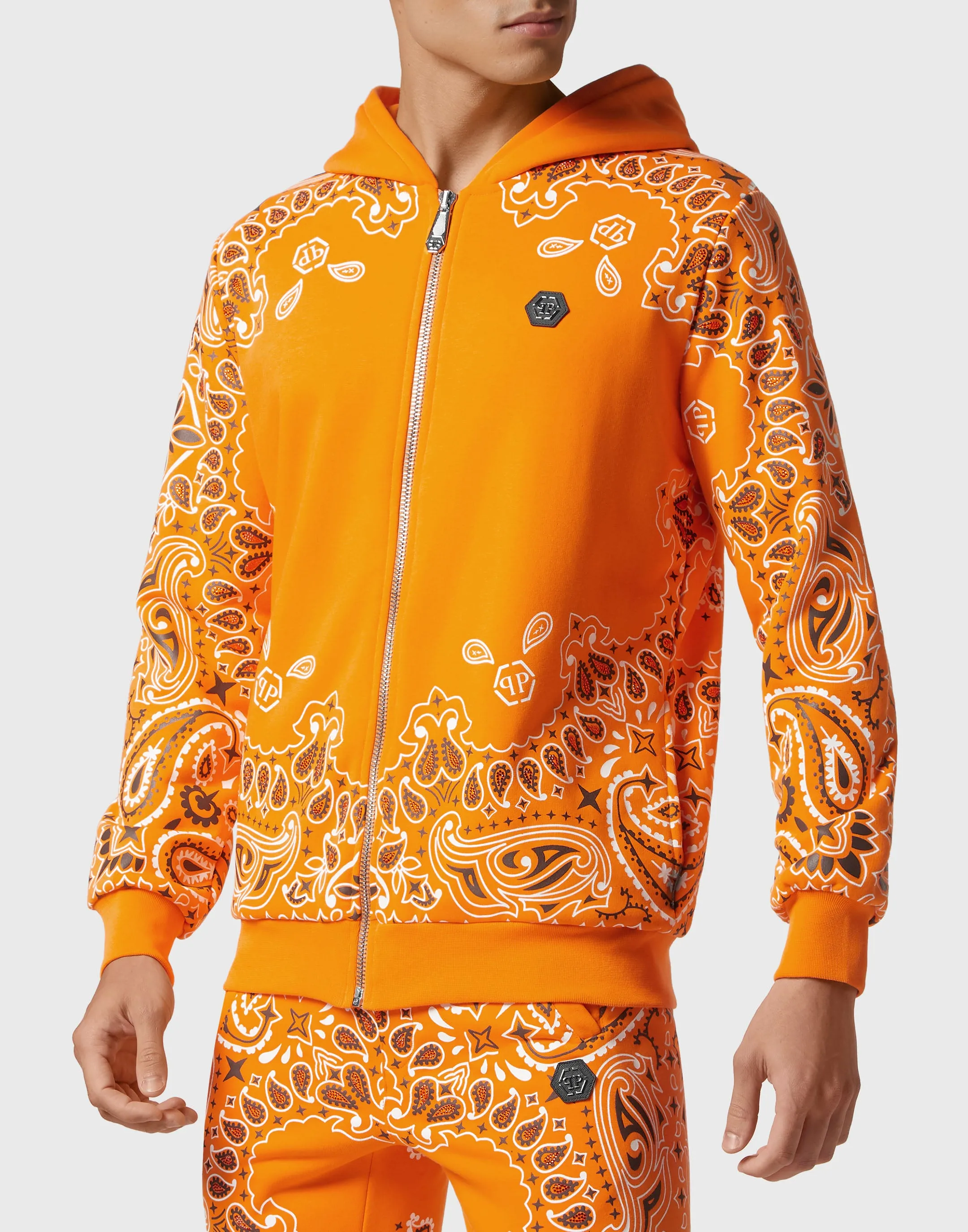 Jogging Tracksuit: Hoodie/Trousers Paisley Bandana