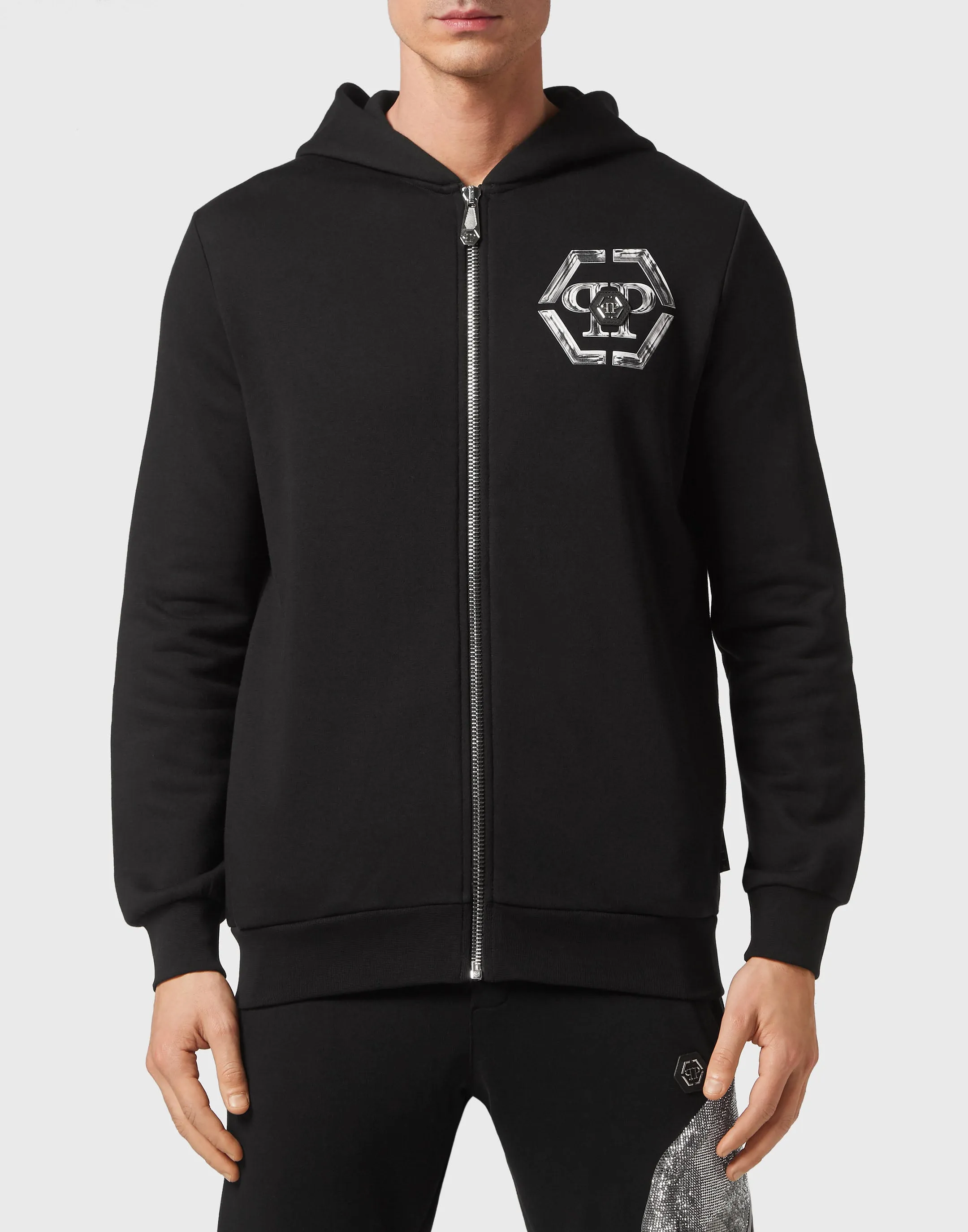 Jogging Tracksuit: Hoodie/Trousers Skull and Plein