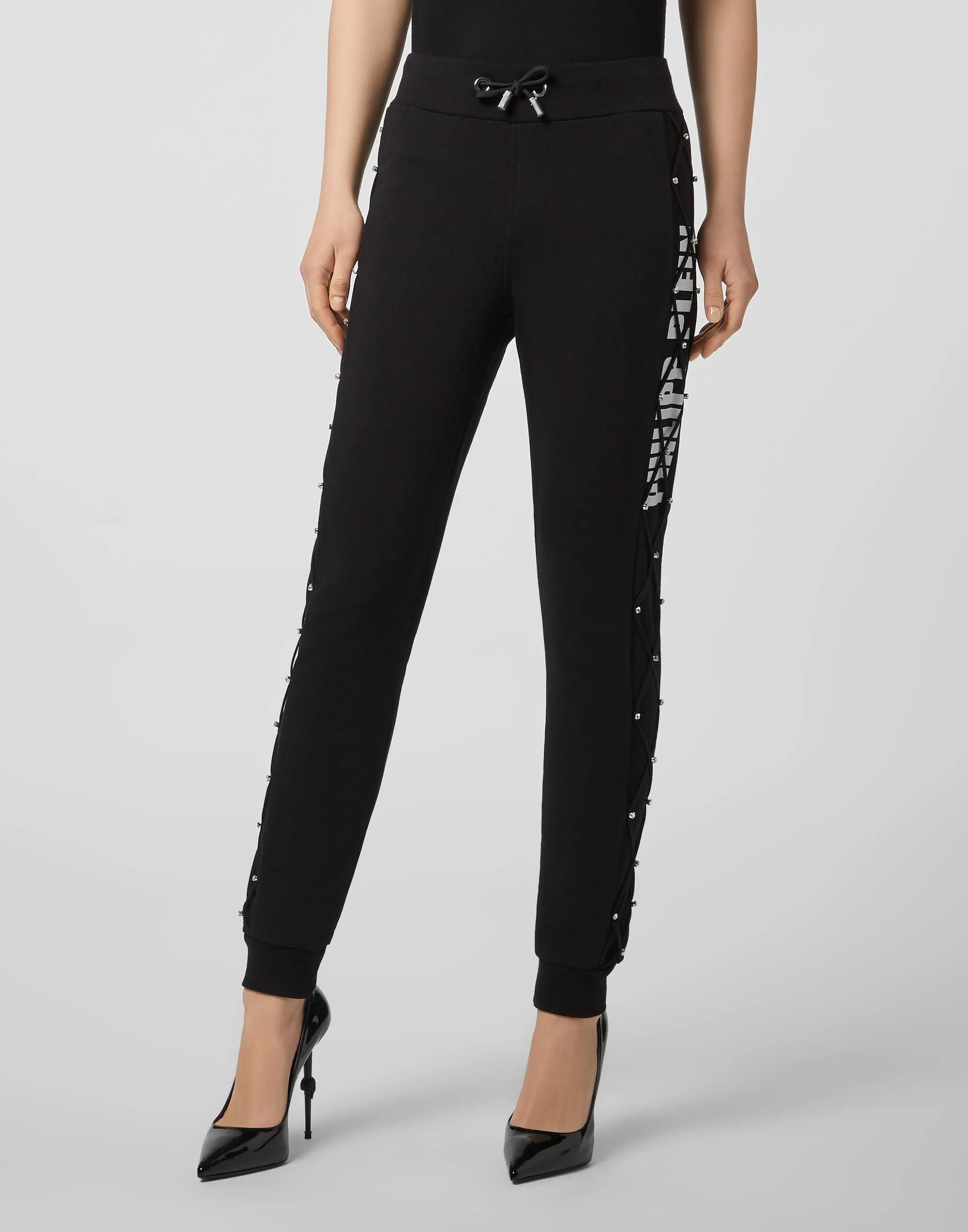 Jogging Trousers Net Crystal Touch Fringe