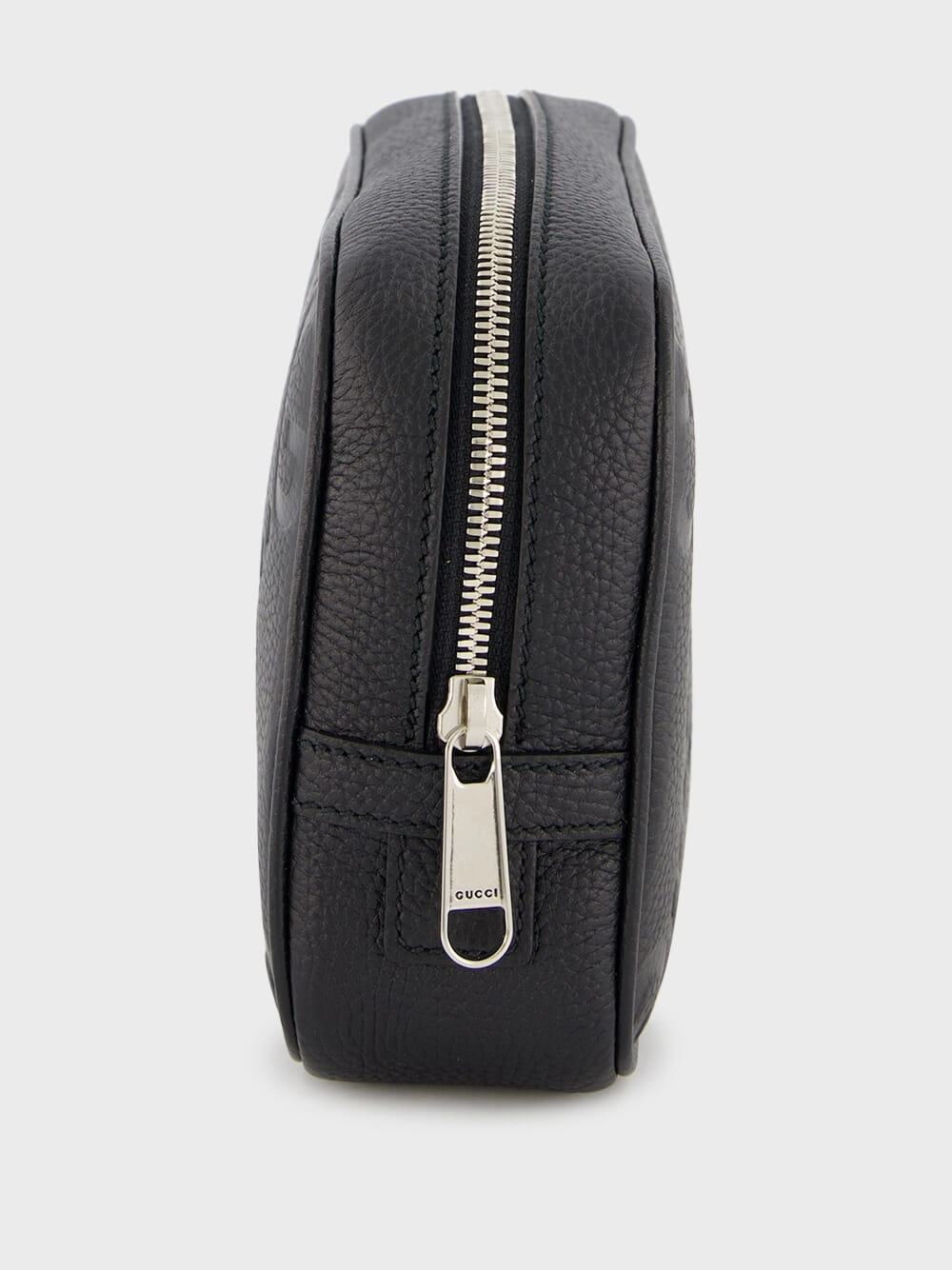 Jumbo GG Leather Wash Bag