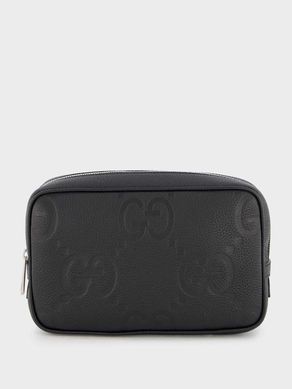 Jumbo GG Leather Wash Bag