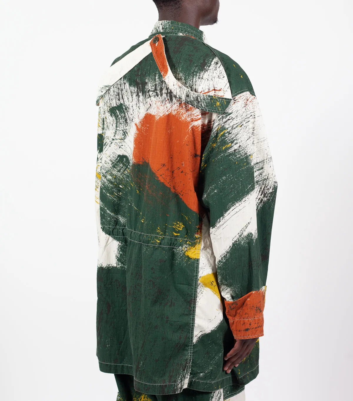 Kapital Brush Camo Resizing Fieldcoat Ecru