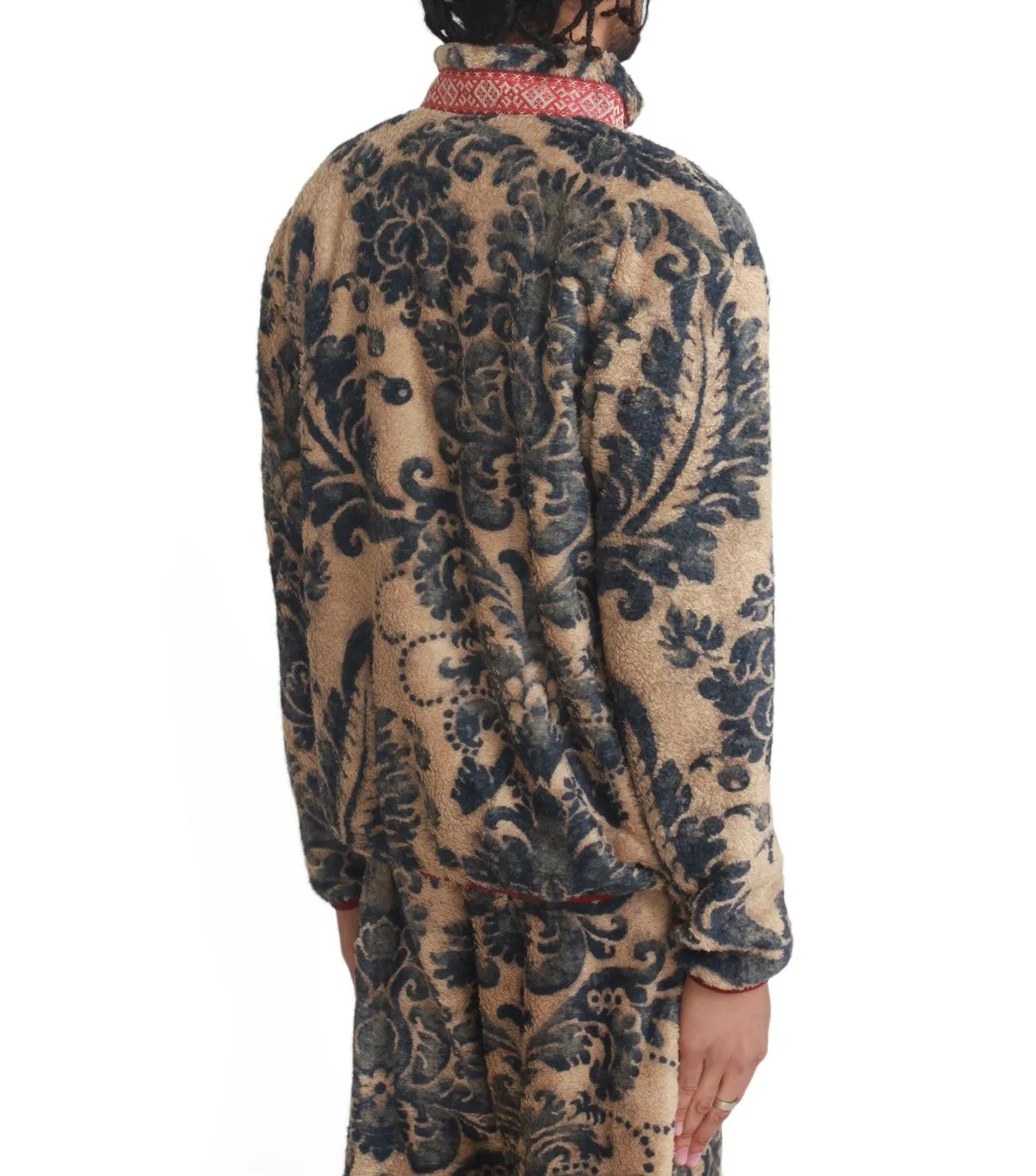 Kapital Damask Fleece Zip Blouson Beige
