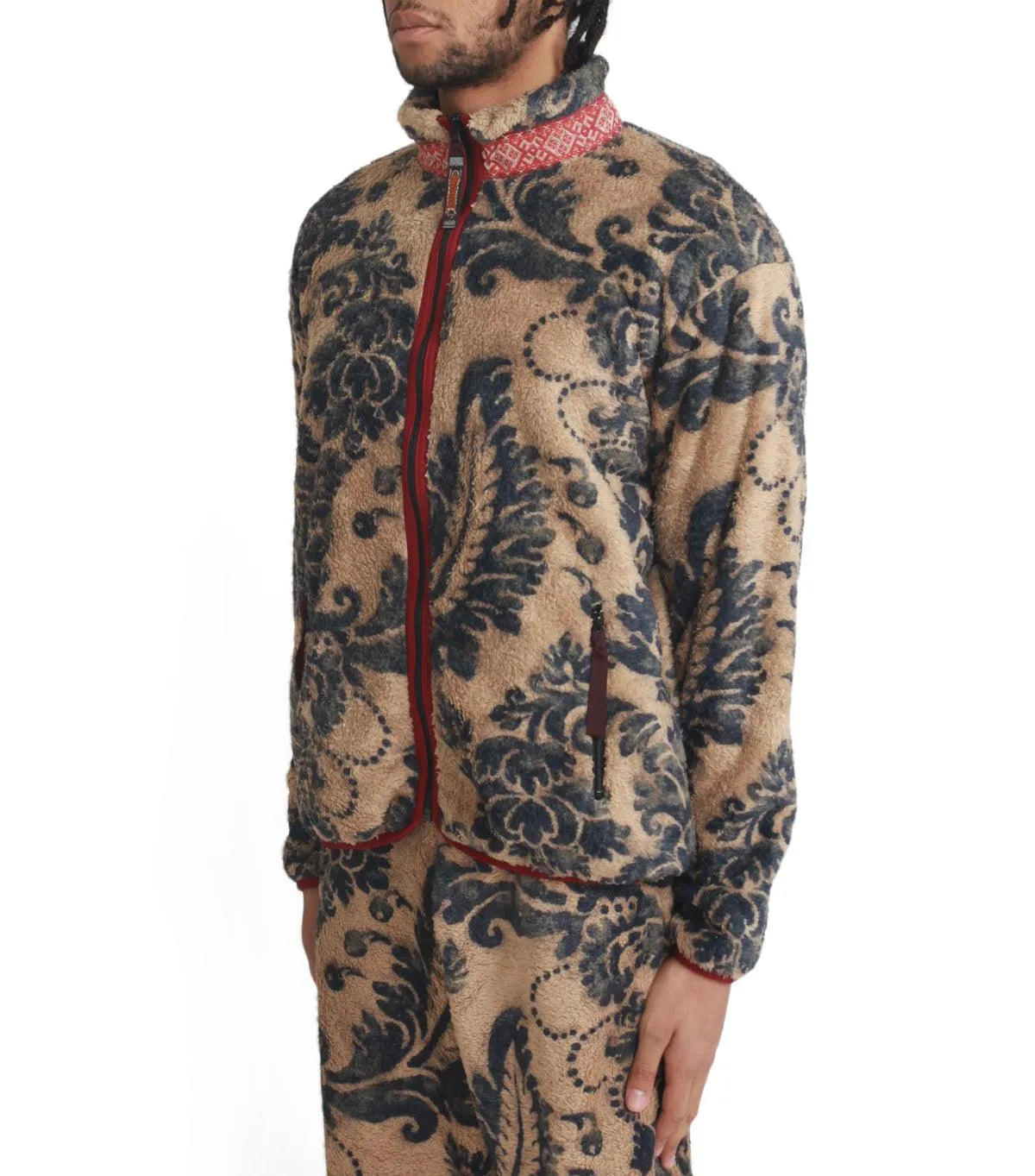 Kapital Damask Fleece Zip Blouson Beige