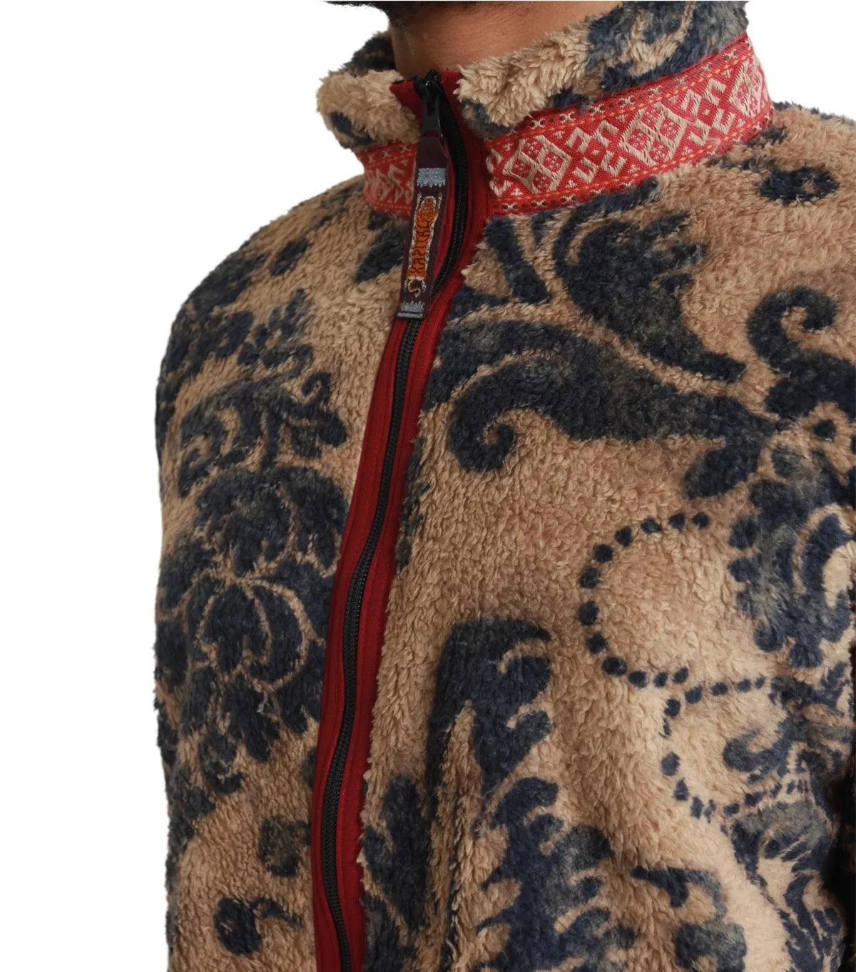 Kapital Damask Fleece Zip Blouson Beige