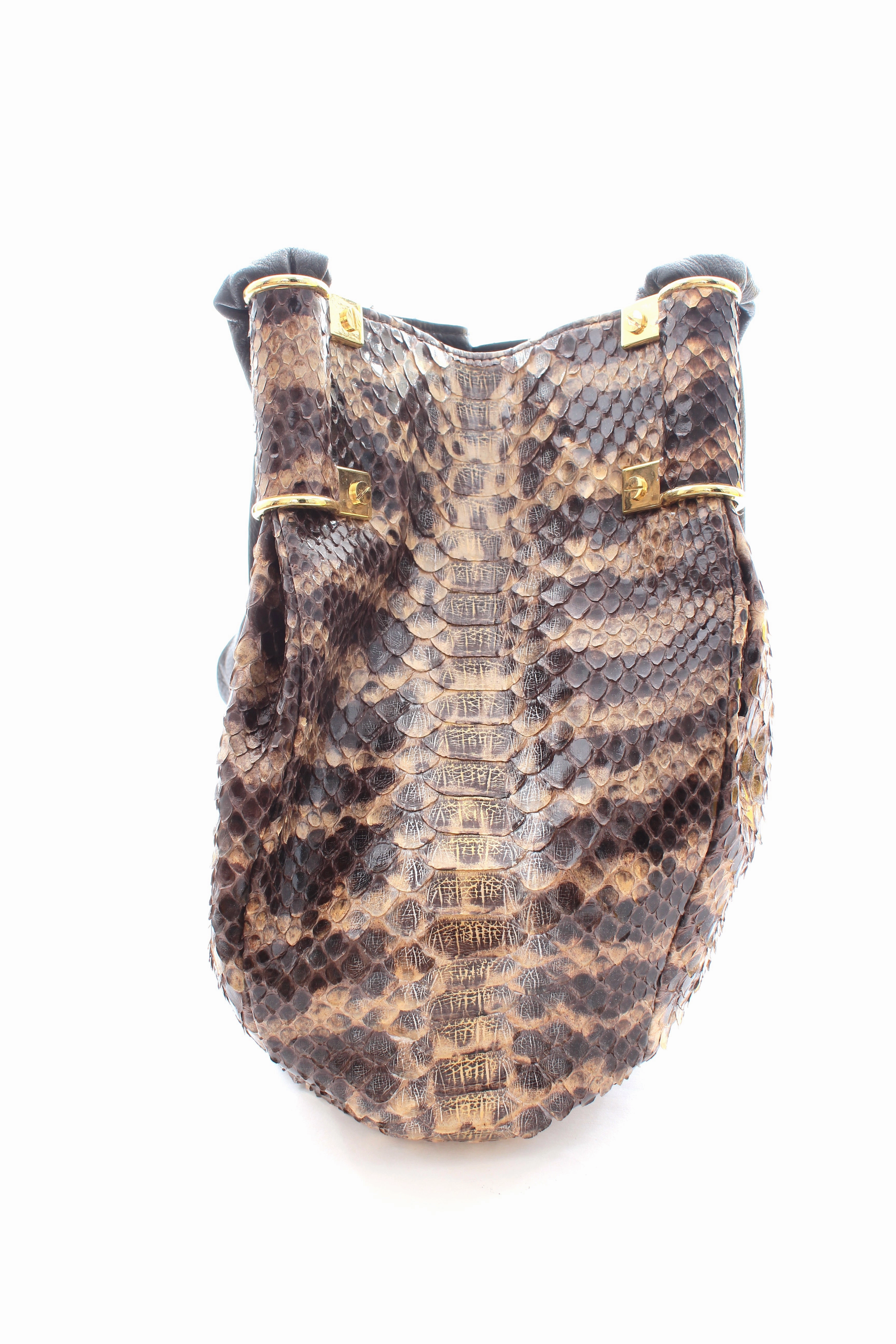 Kara Ross Python Shoulder Bag