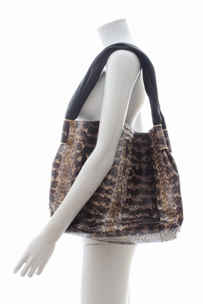 Kara Ross Python Shoulder Bag