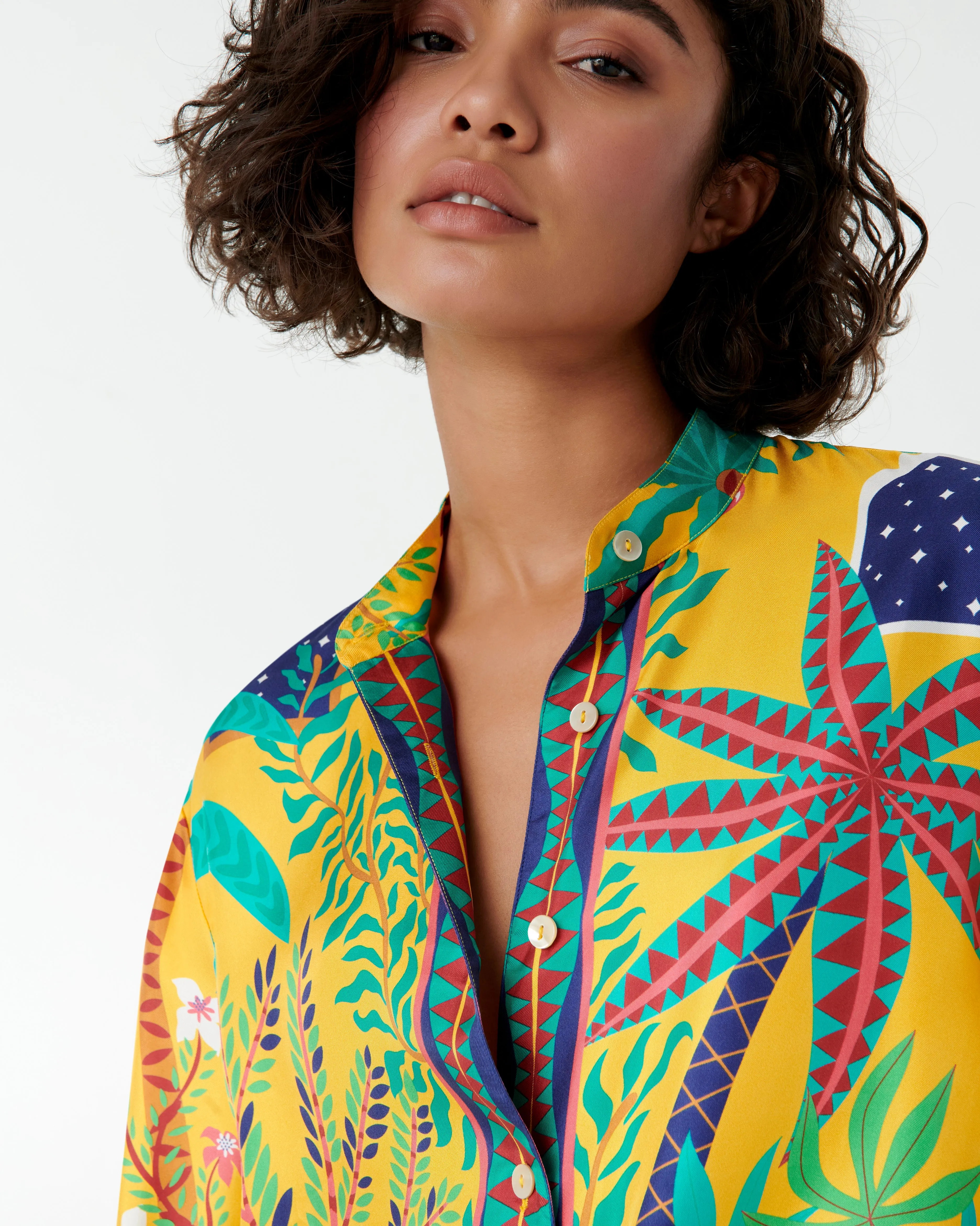 Kelsy Shirt in Louis Barth??lemy Print