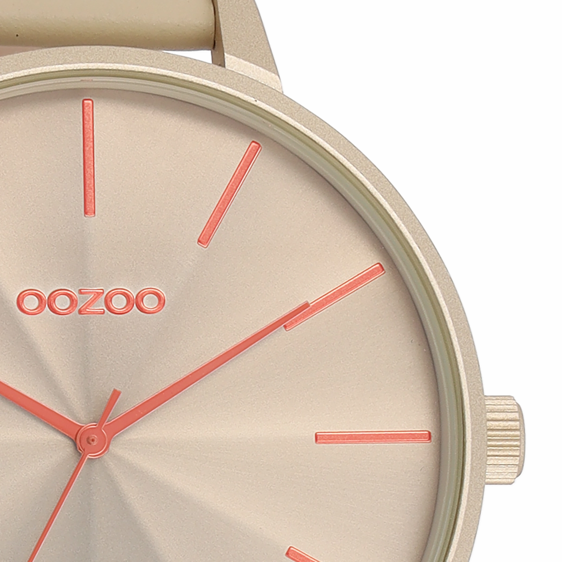 Khaki OOZOO watch with leather strap - C11251