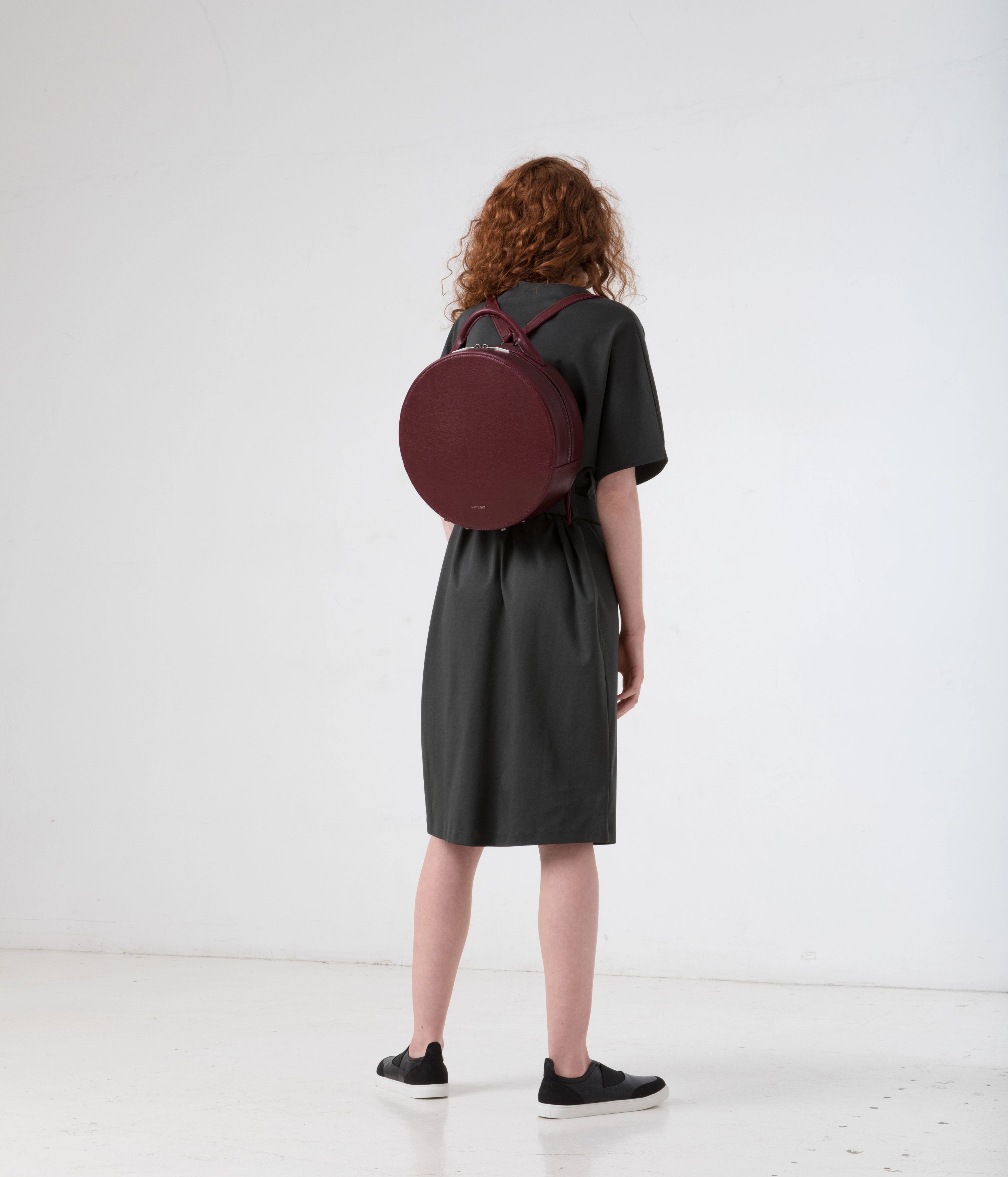 KIARA Vegan Round Backpack - Vintage
