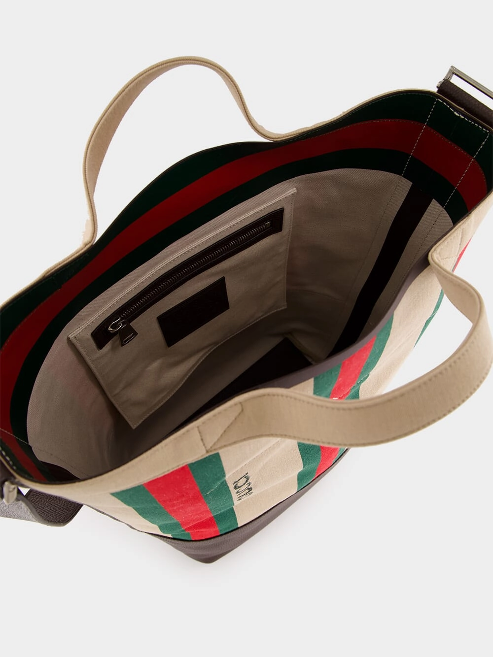 Large Tote Bag with Web Stripe