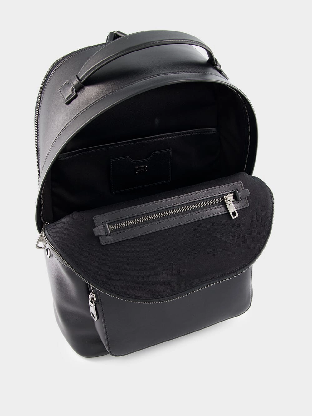Leather Backpack in Black