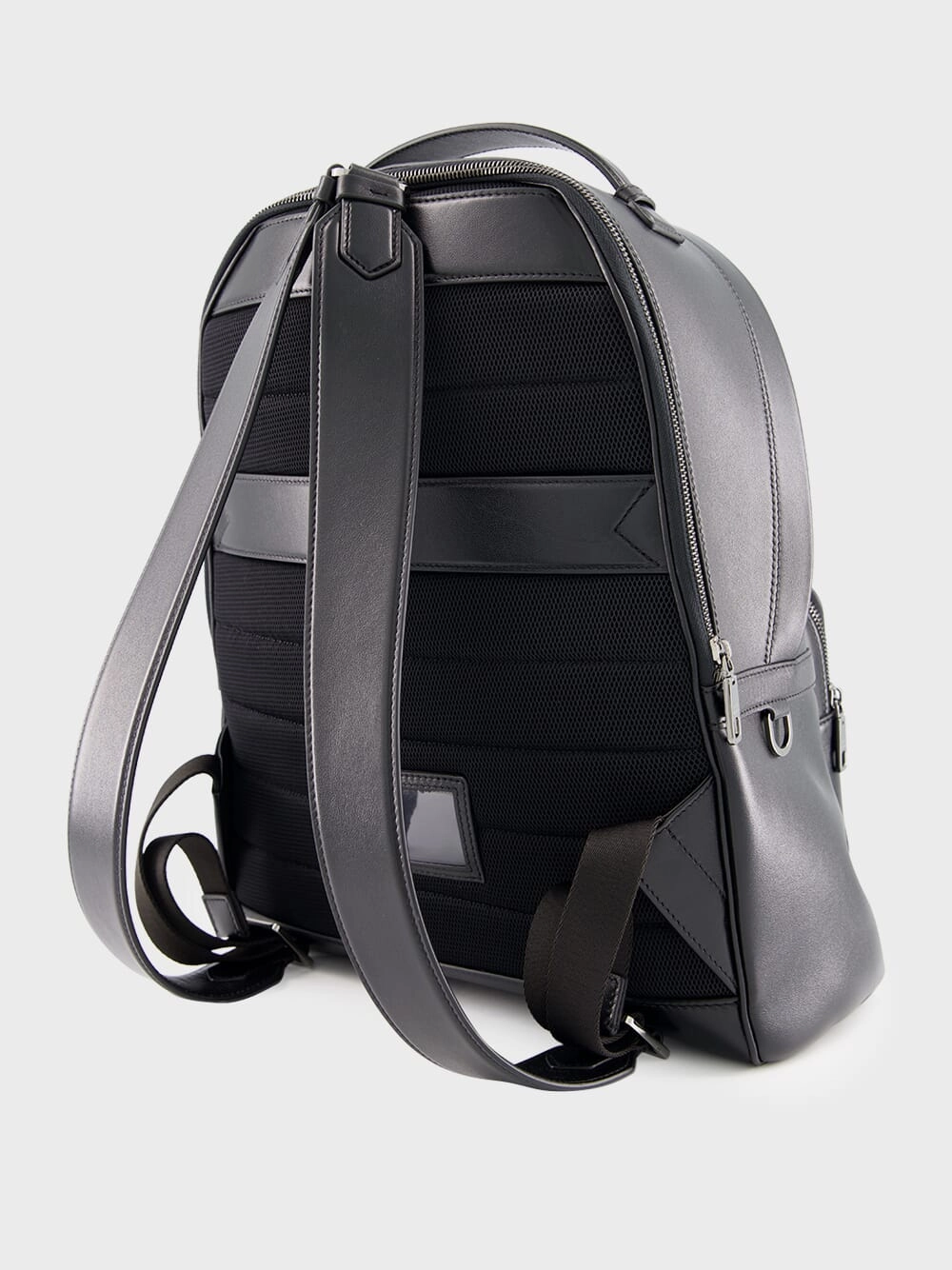 Leather Backpack in Black