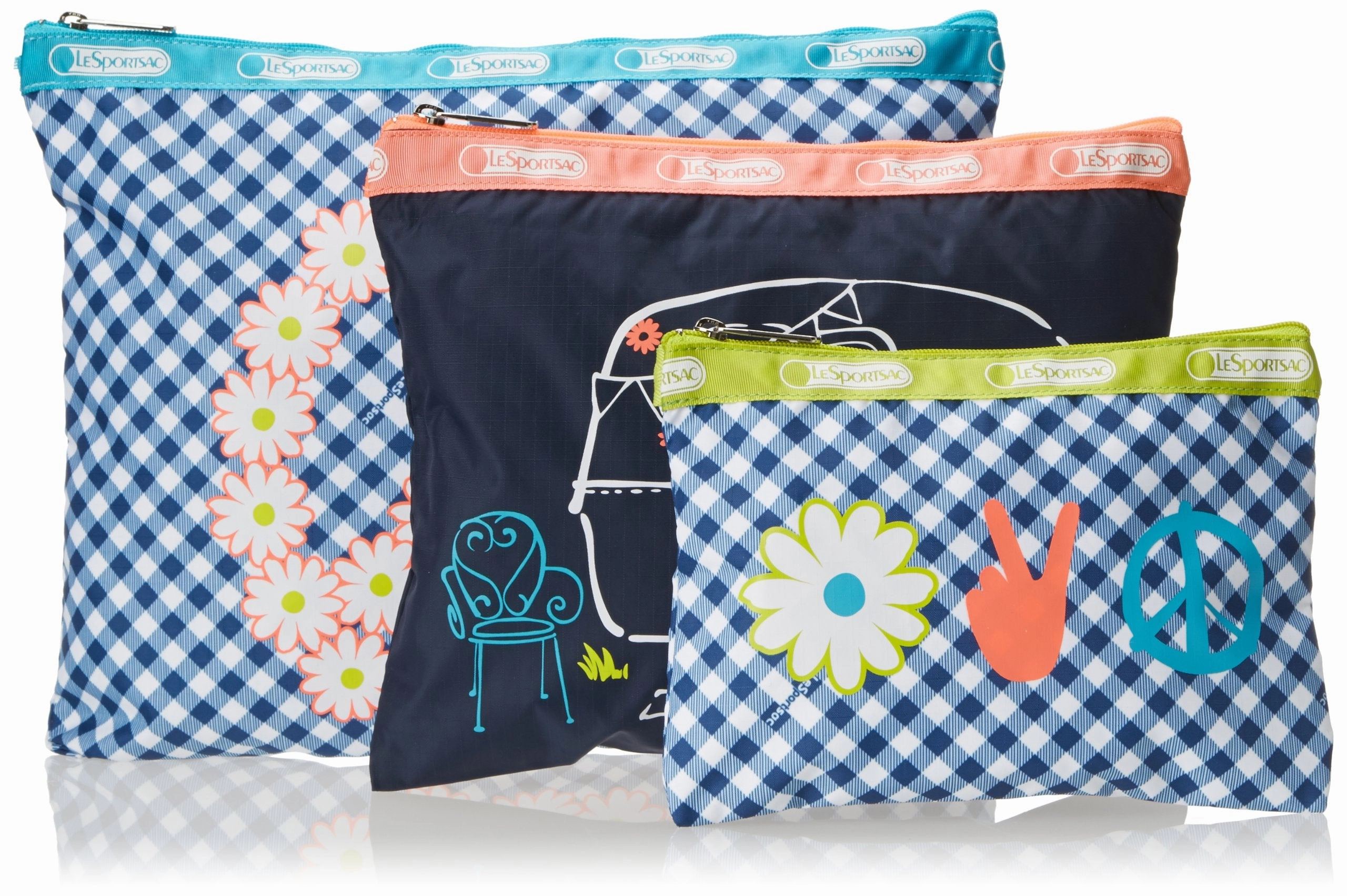 LeSportsac 3 Pack Of Pouches Cosmetic Case