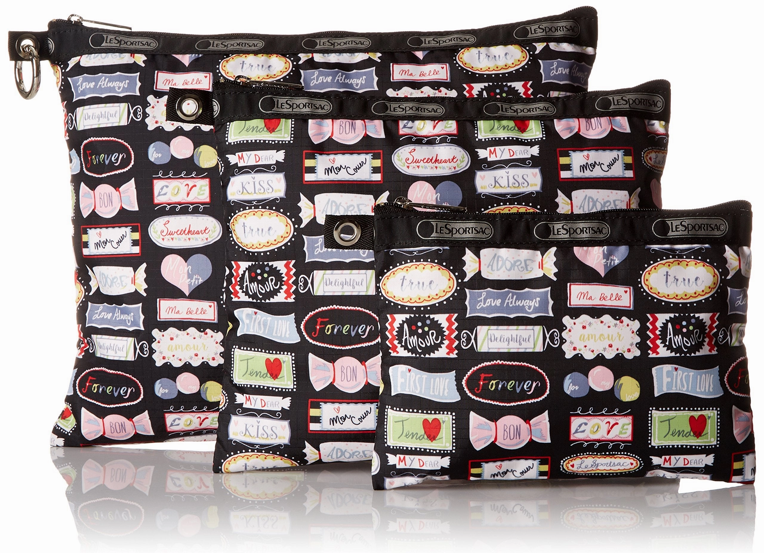 LeSportsac 3 Pack Of Pouches Cosmetic Case