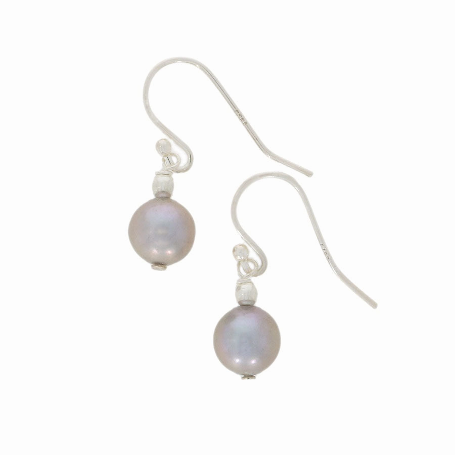 Lido Grey Freshwater Pearl Drop Earrings 0263EG