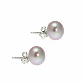 Lido Pearls Pink Freshwater Pearl Stud Earrings MEDSP