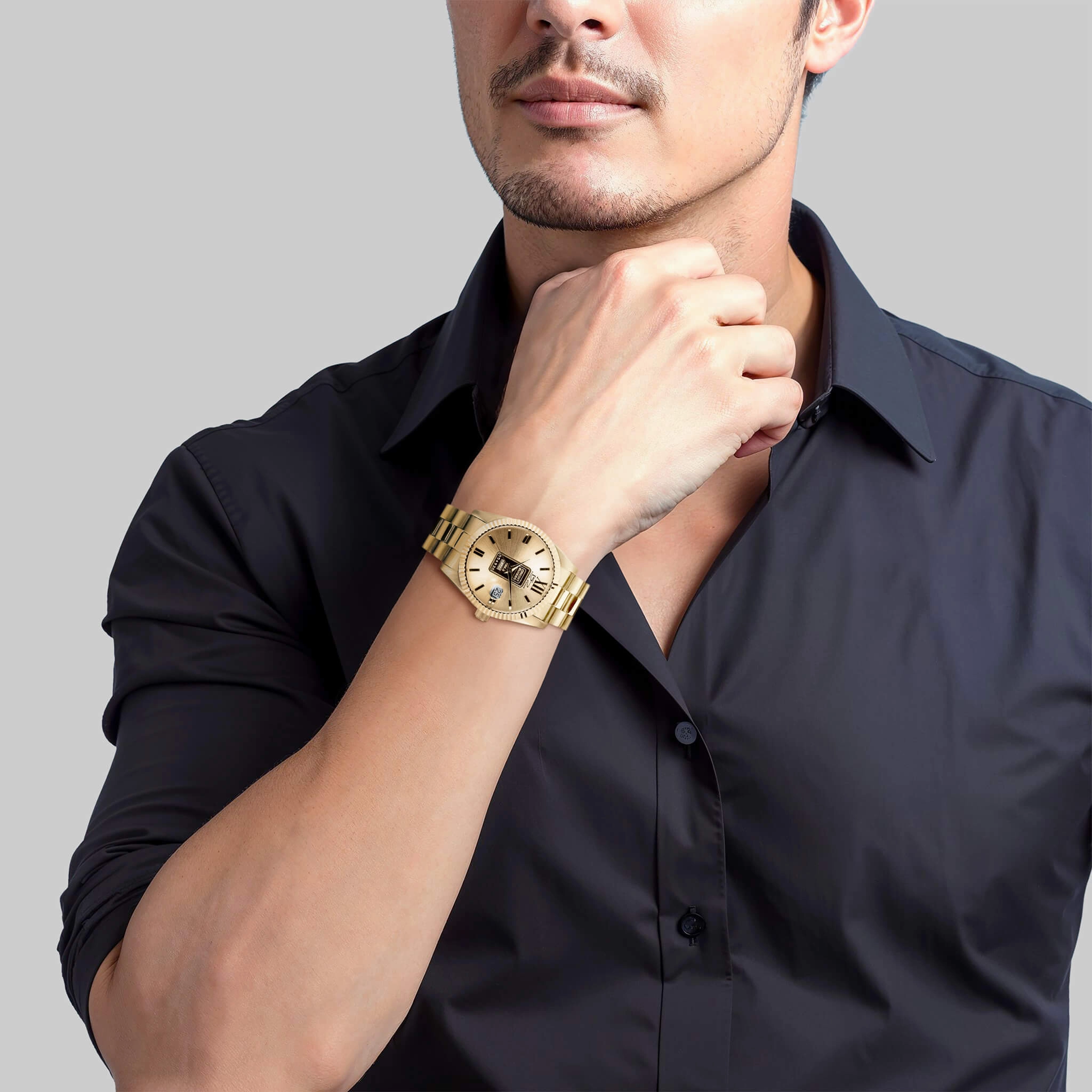 Limited Edition 24K Men's Gold Ingot Watch