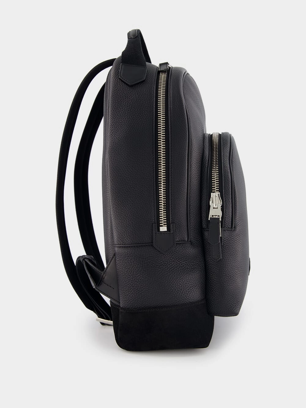 Logo-Patch Leather Backpack