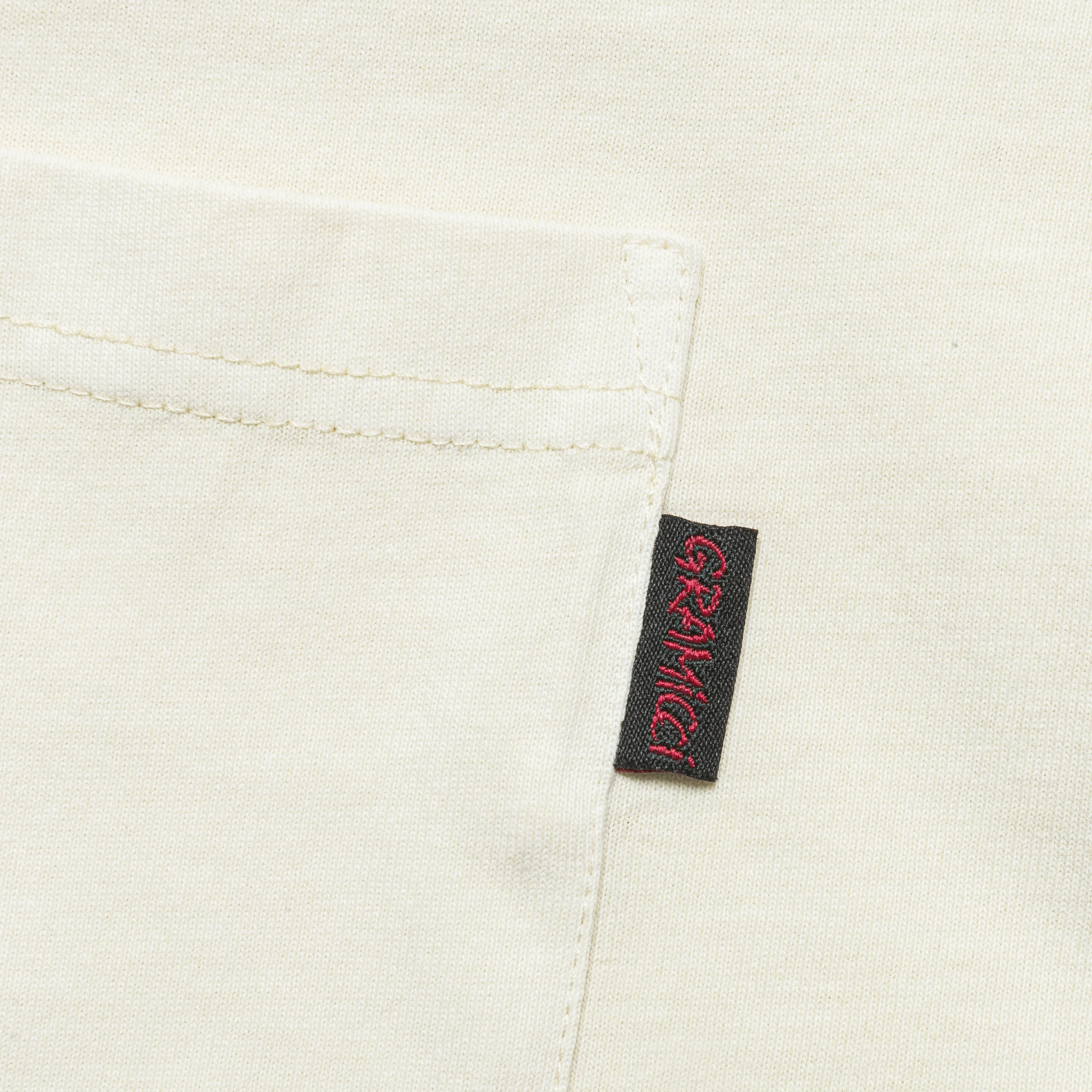 Long Sleeve Pocket Tee Pigment Dyed - Natural