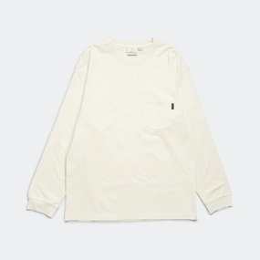 Long Sleeve Pocket Tee Pigment Dyed - Natural