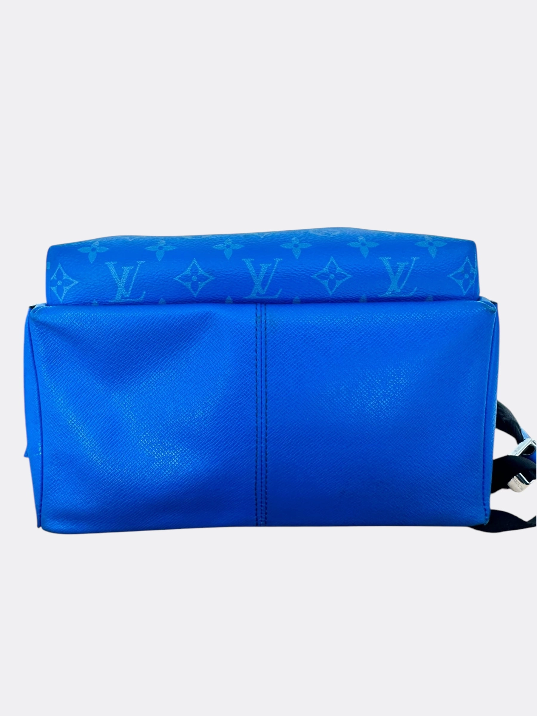 Louis Vuitton Agave Blue Taigarama Monogram Discovery Backpack
