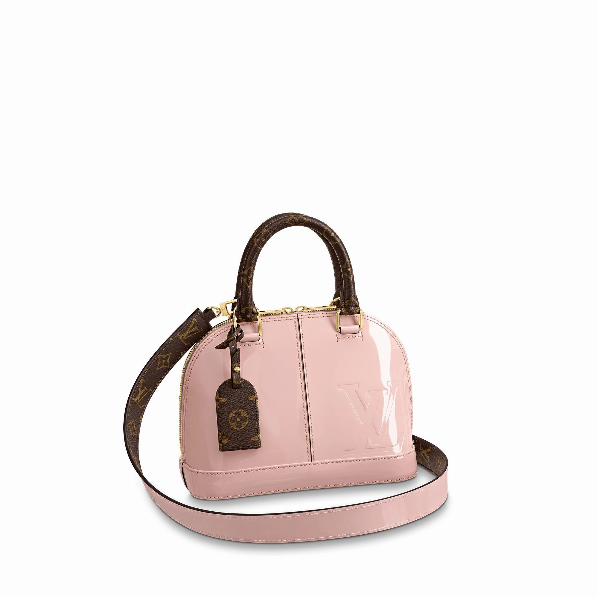 Louis Vuitton Alma BB Vernis Leather and Monogram Bag - Limited Edition
