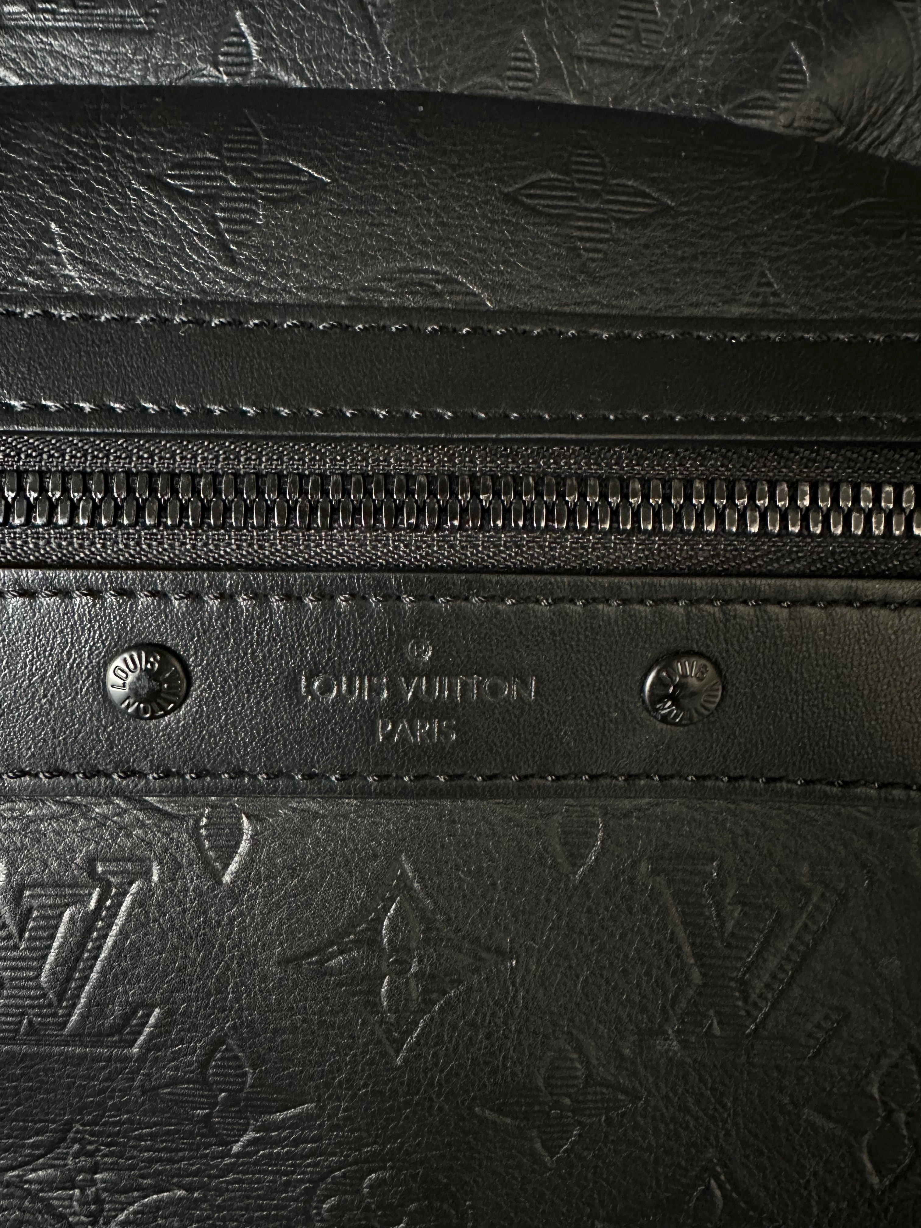 Louis Vuitton Black Shadow Monogram Sprinter Backpack