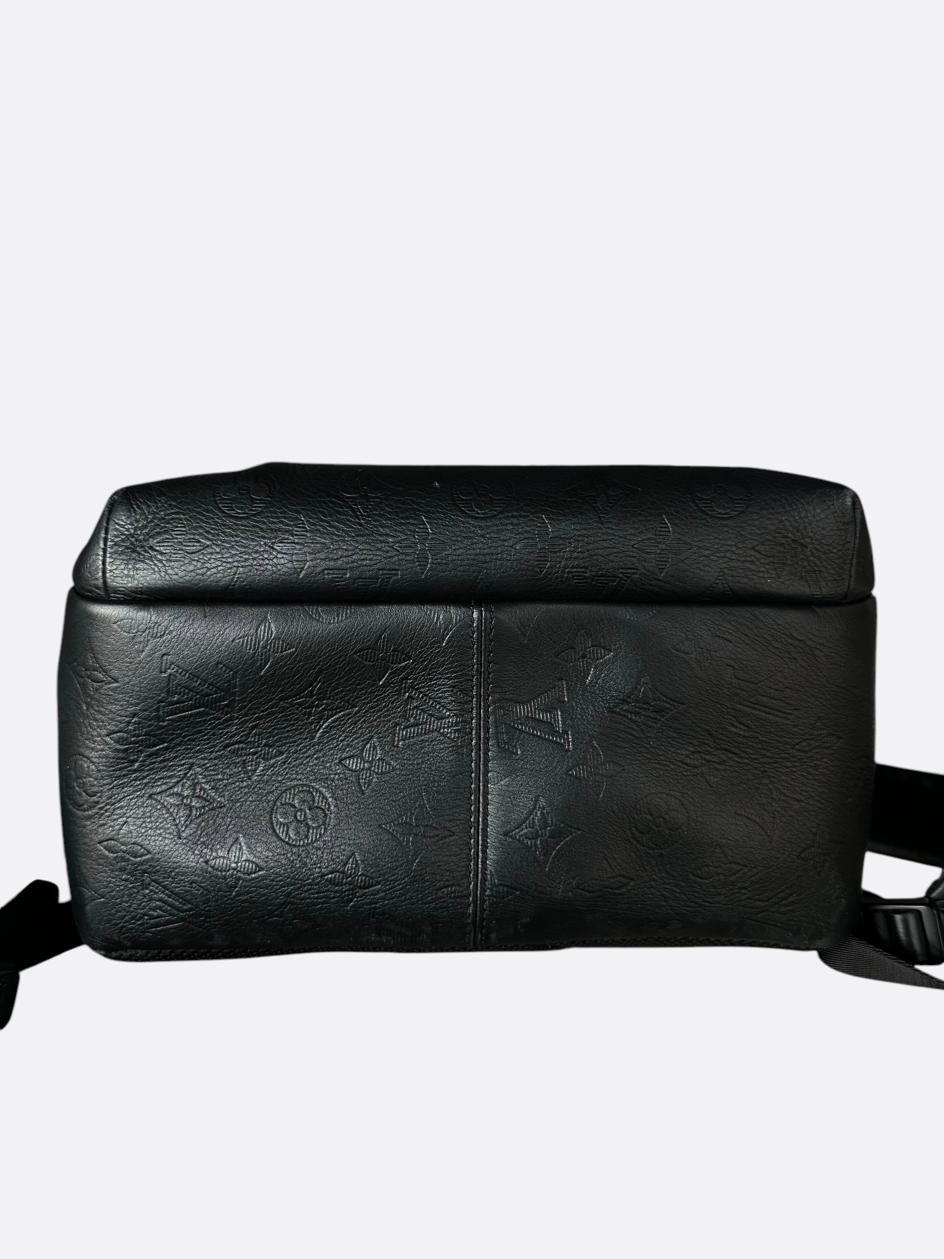 Louis Vuitton Black Shadow Monogram Sprinter Backpack