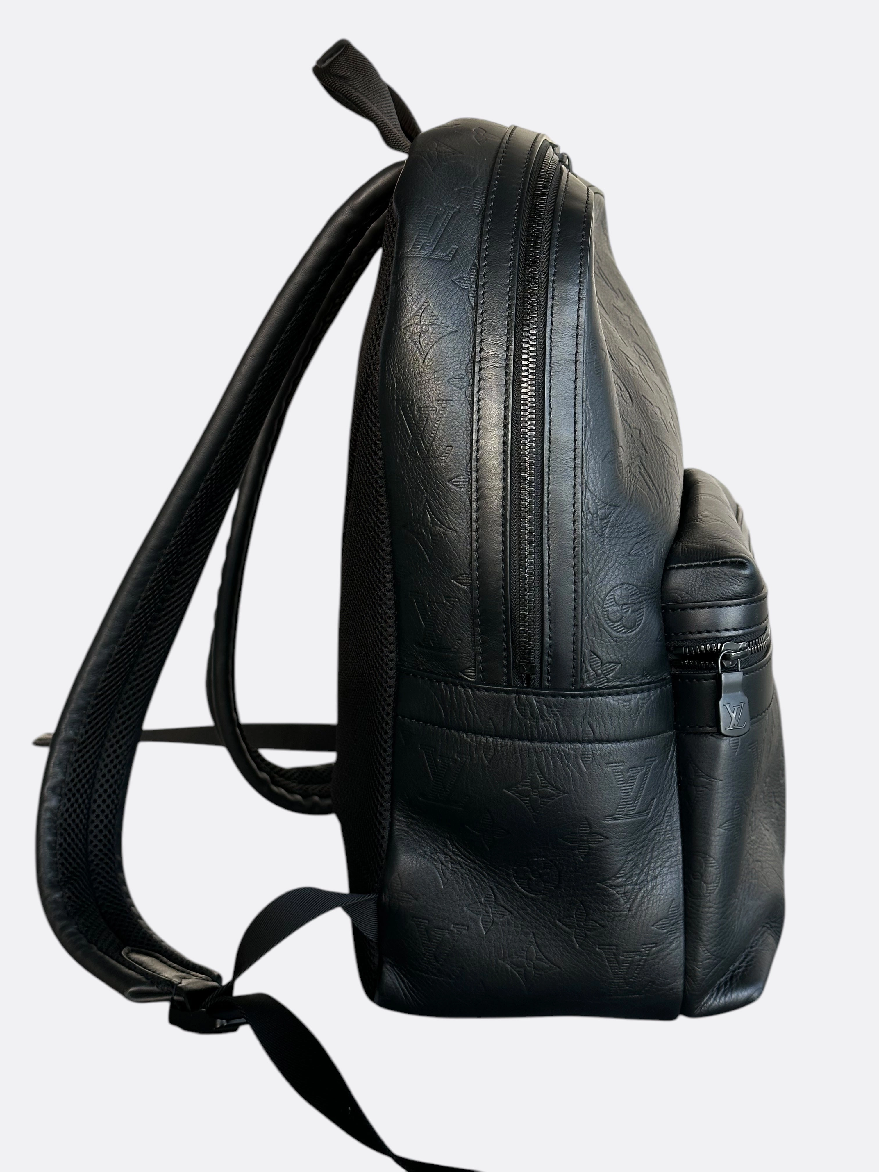 Louis Vuitton Black Shadow Monogram Sprinter Backpack