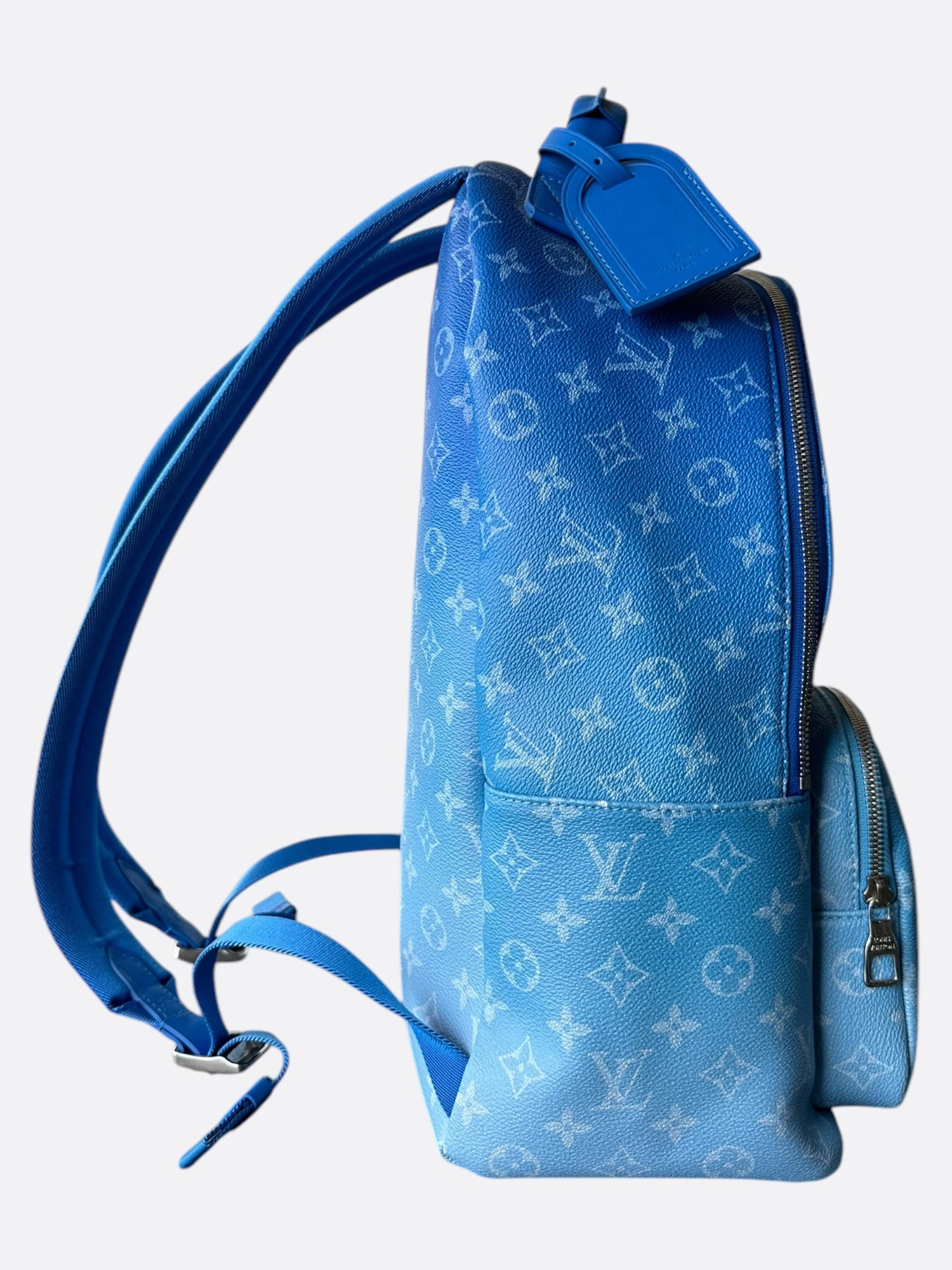 Louis Vuitton Blue & White Cloud Monogram Backpack