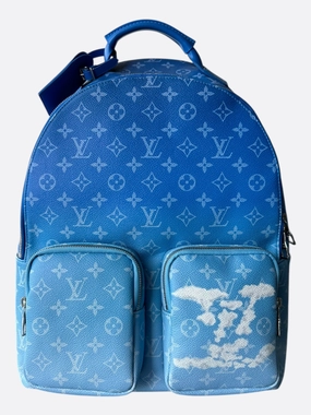 Louis Vuitton Blue & White Cloud Monogram Backpack