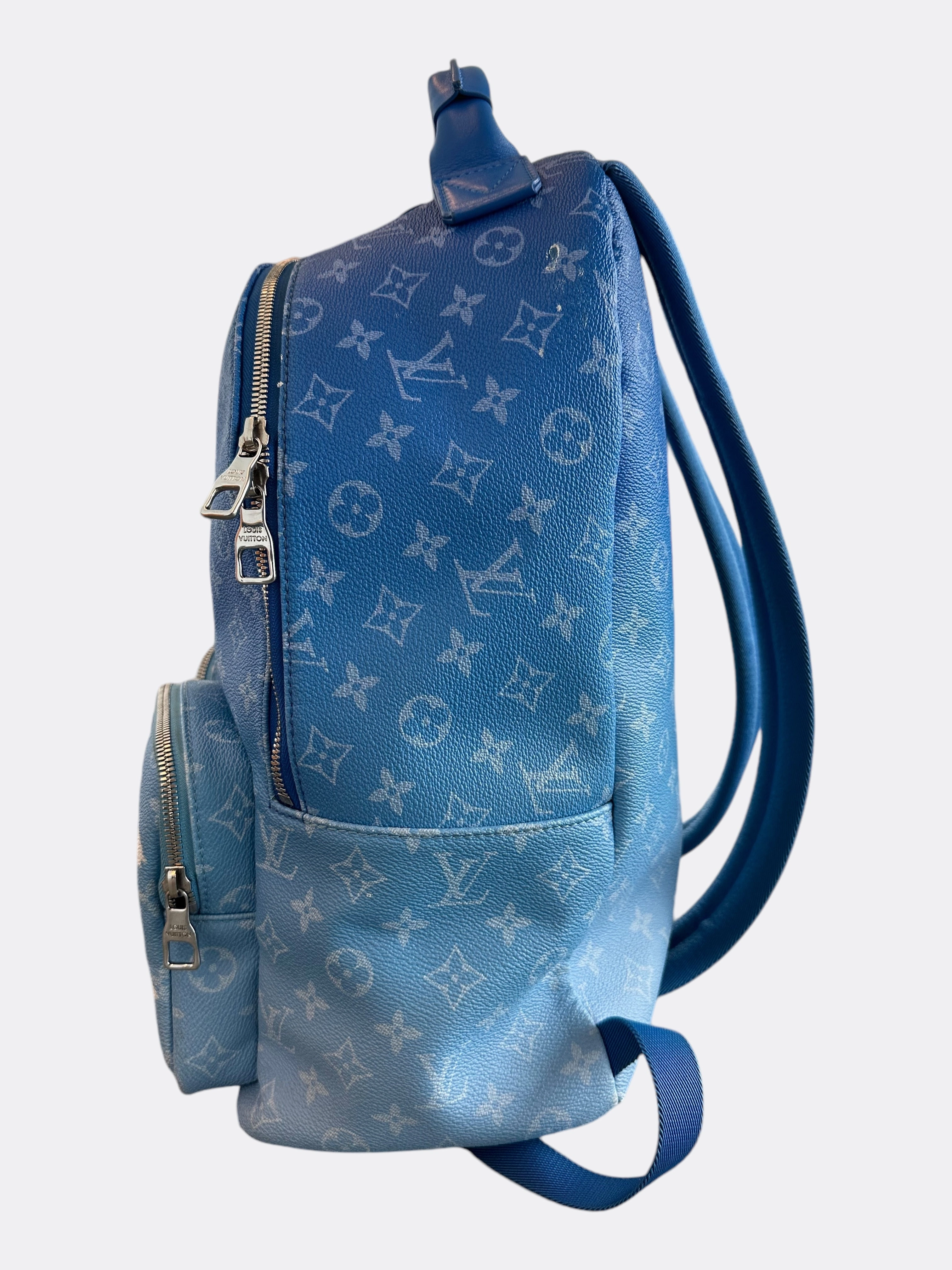 Louis Vuitton Blue & White Cloud Monogram Backpack