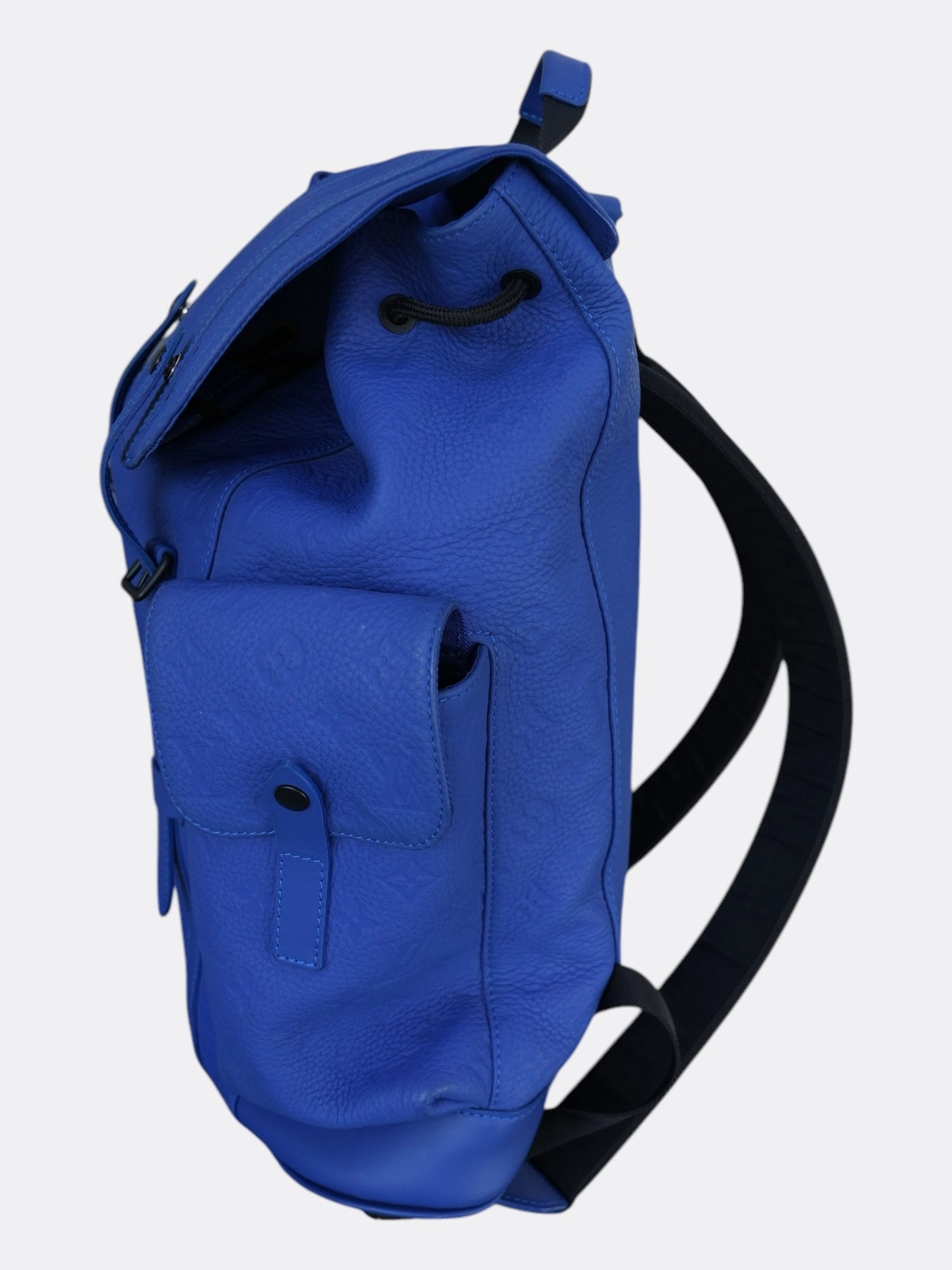 Louis Vuitton Blue Taurillon Monogram Christopher Backpack
