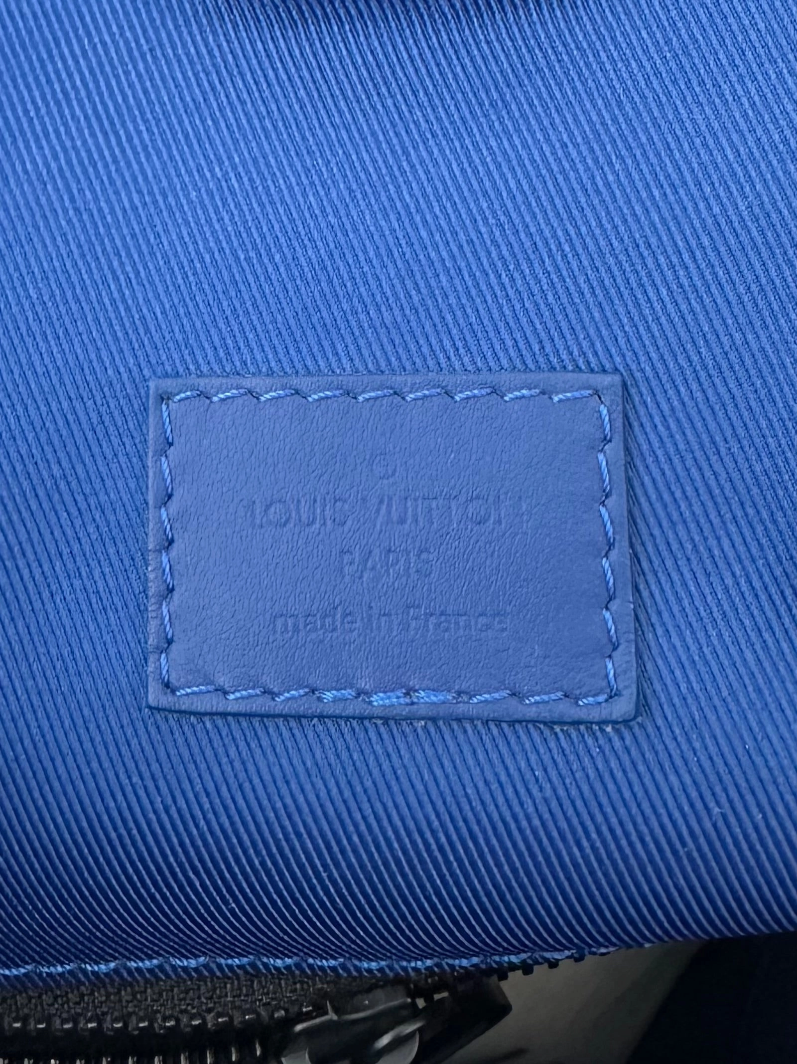 Louis Vuitton Blue Taurillon Monogram Christopher Backpack