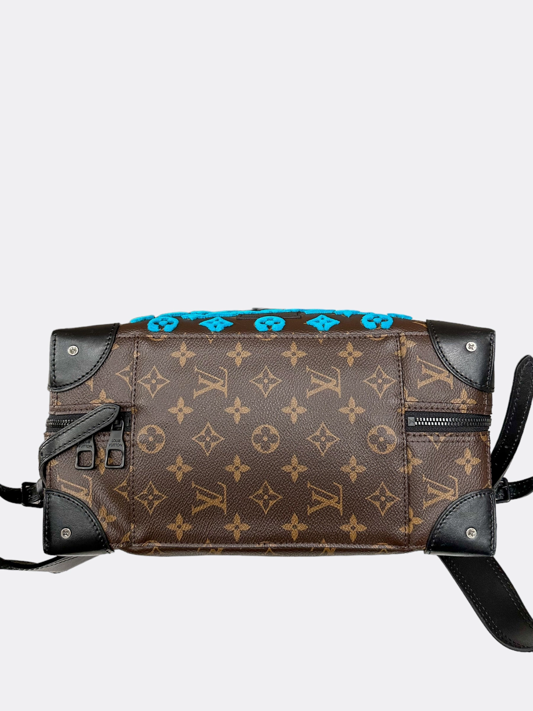 Louis Vuitton Brown & Blue Monogram Tuffetage Backpack