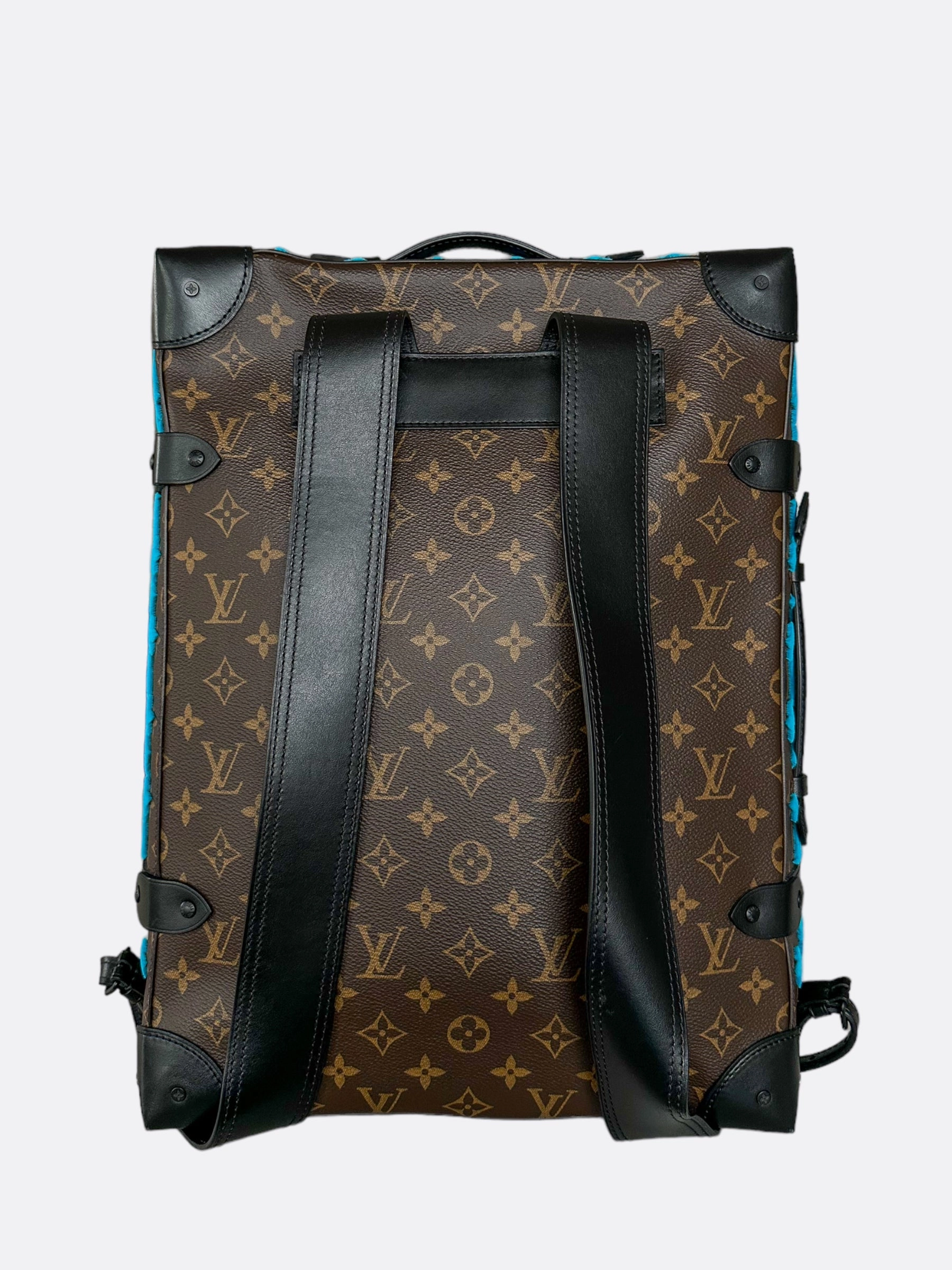 Louis Vuitton Brown & Blue Monogram Tuffetage Backpack