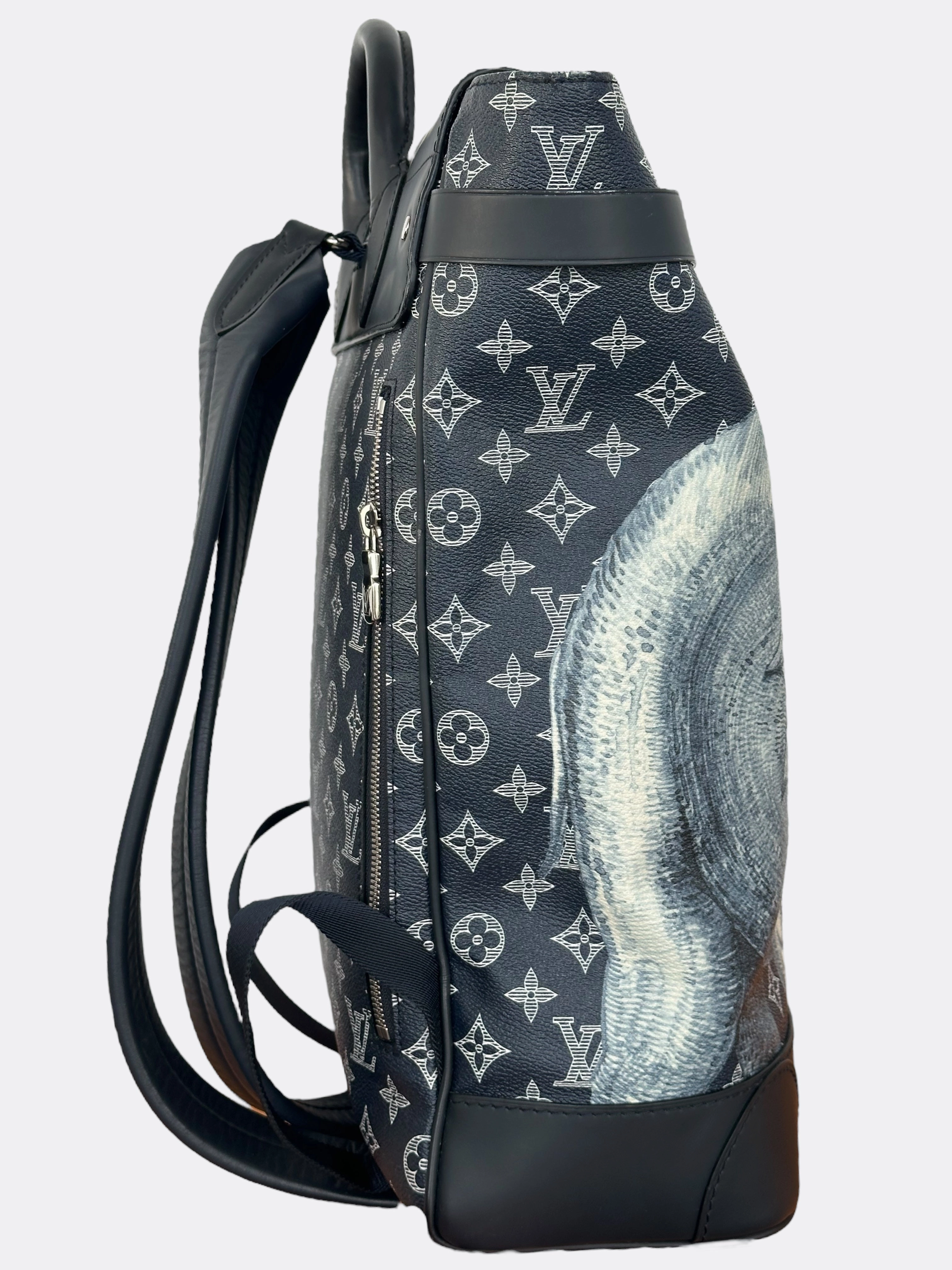 Louis Vuitton Chapman Brothers Navy Monogram Elephant Steamer Backpack