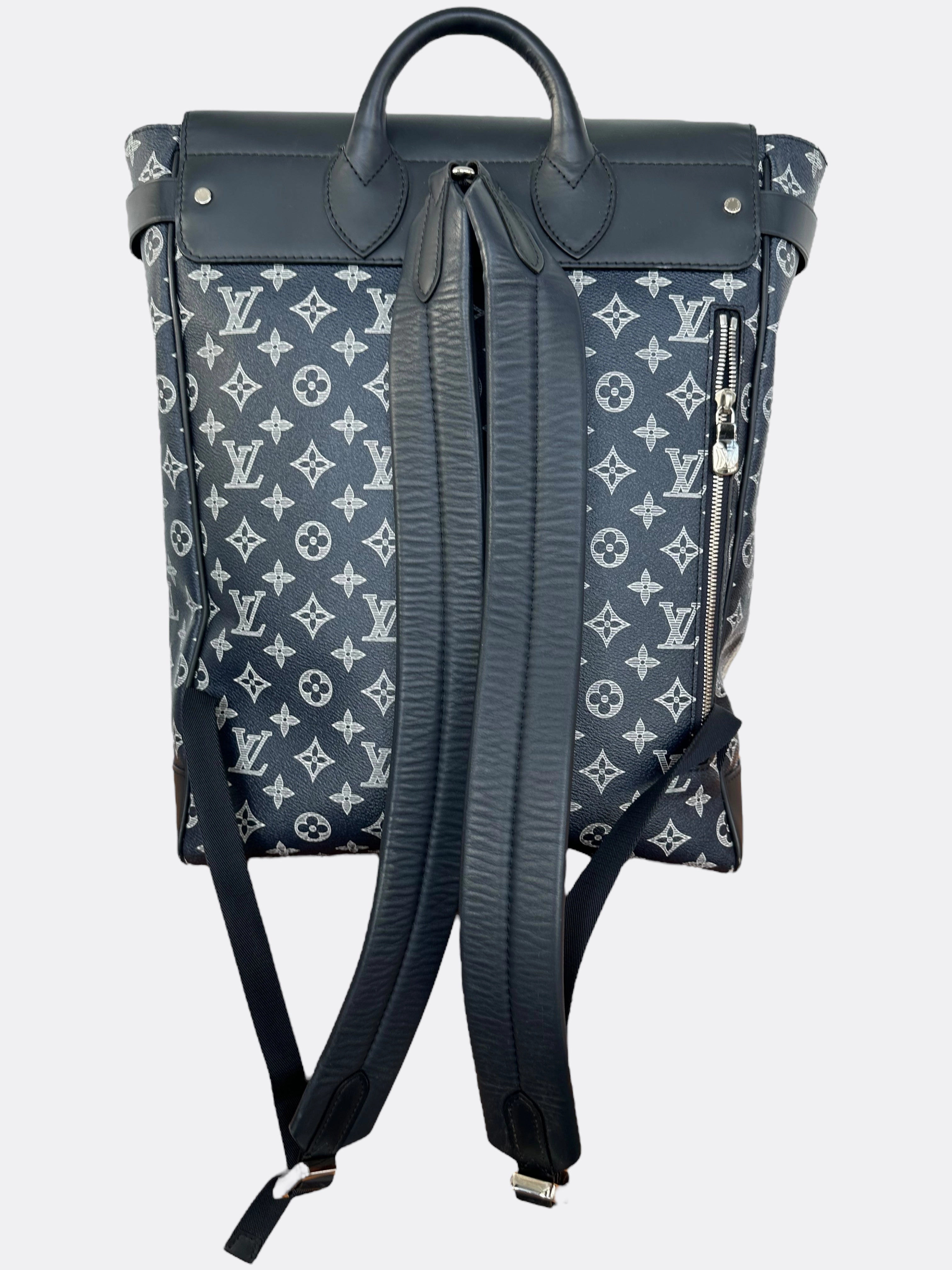 Louis Vuitton Chapman Brothers Navy Monogram Elephant Steamer Backpack